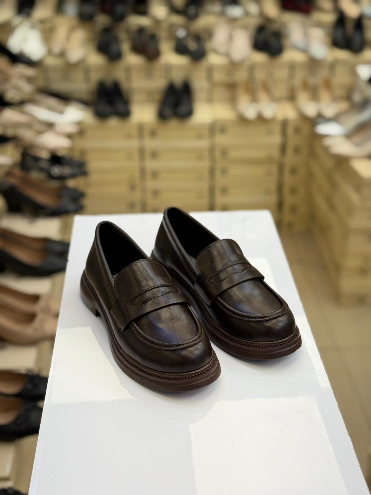 Kadın Acı Kahve Loafer YM2-KHV