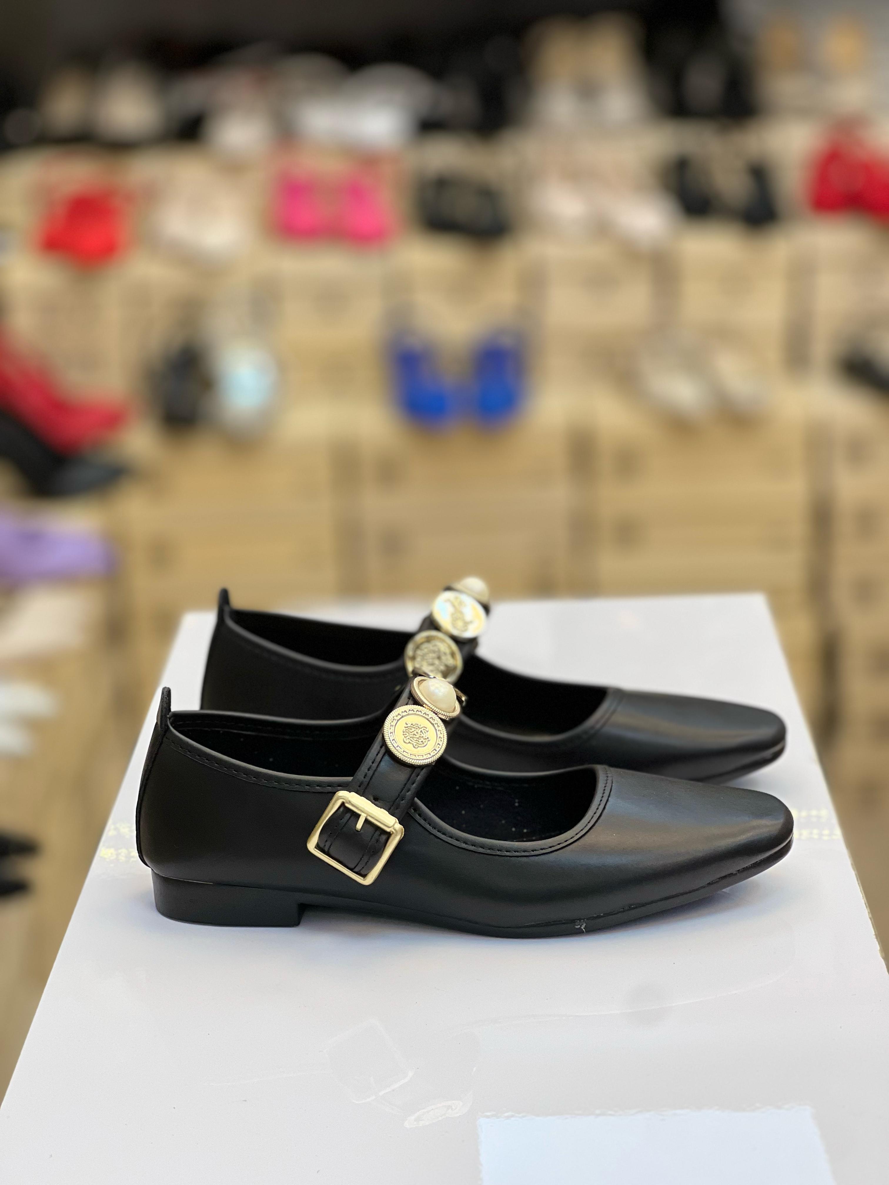 Kadın Günlük Rahat İçi Fuspetli Babet Siyah