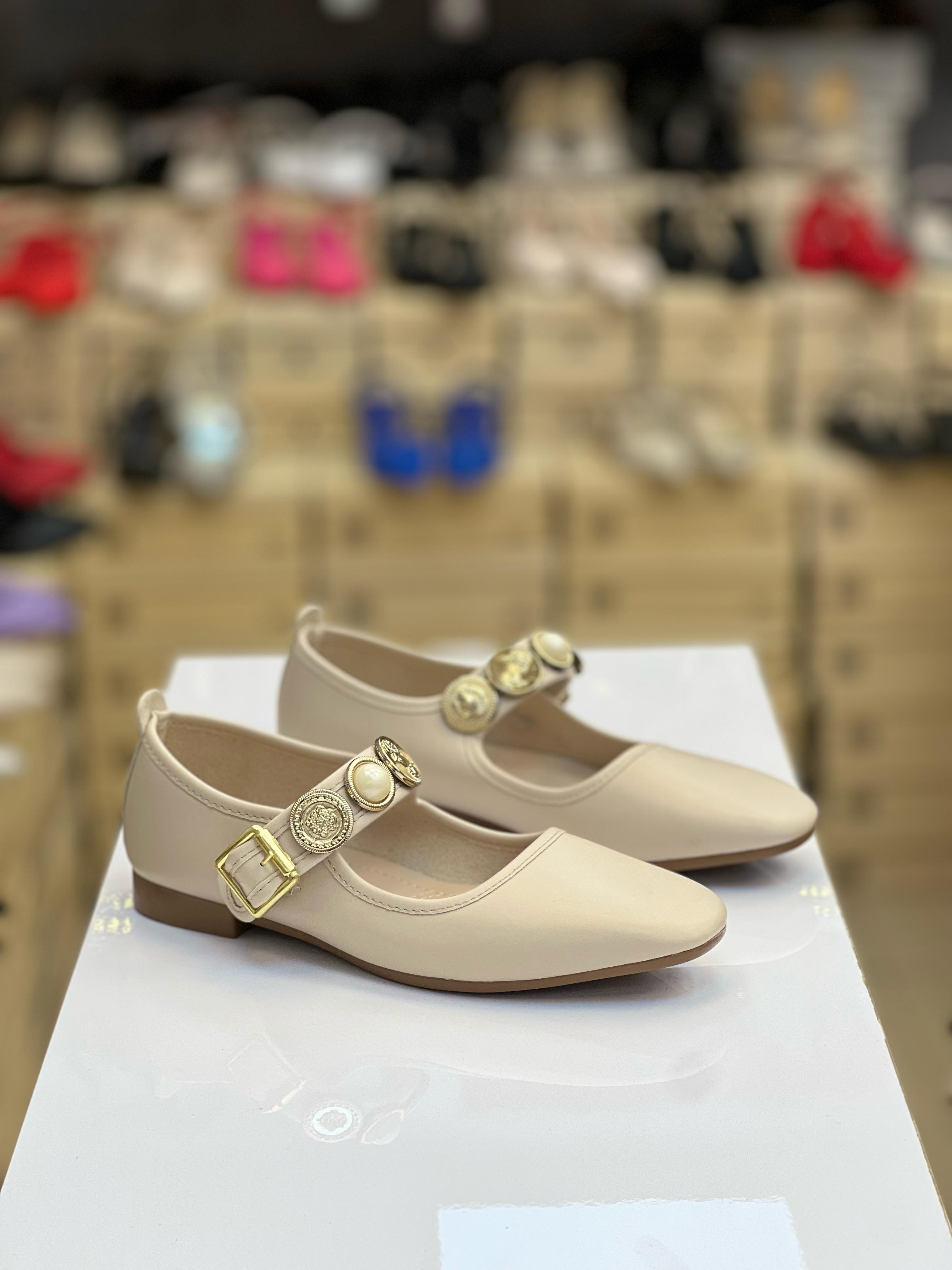 Kadın Günlük Rahat İçi Fuspetli Babet Krem Renk