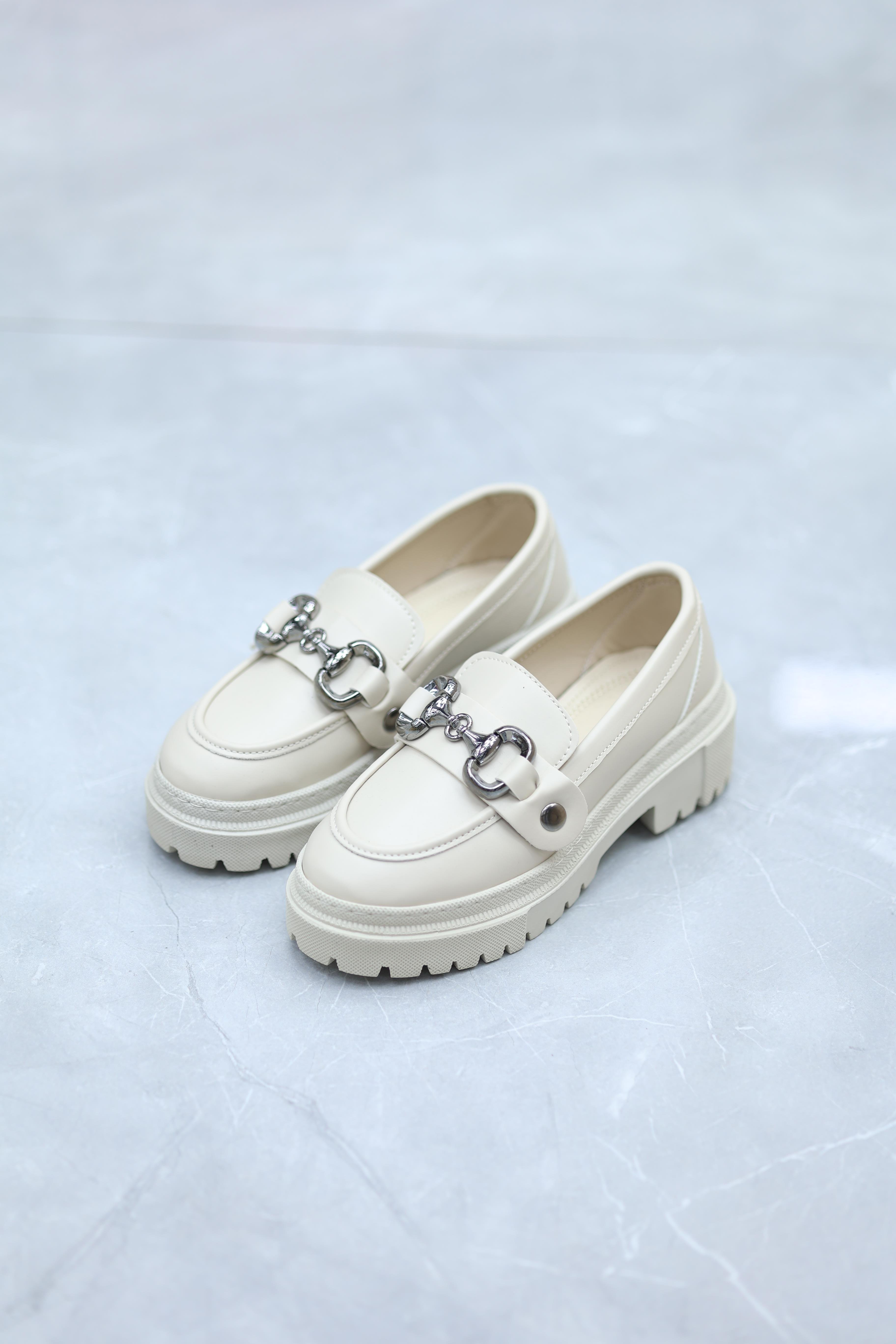 Kadın Laofer Günklük Ayakkabı Ten Değişebilir Tokalar