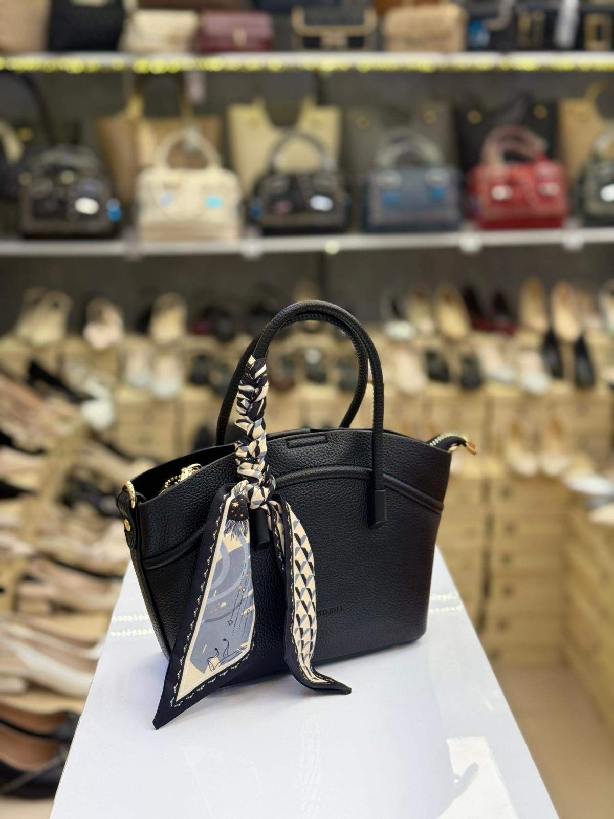 Kriste Bell Siyah El Omuz Çantası İthal