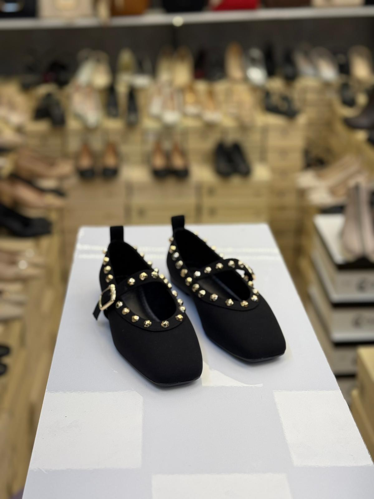 Küt Burun Tek Bant Taşlı Babet Vollex