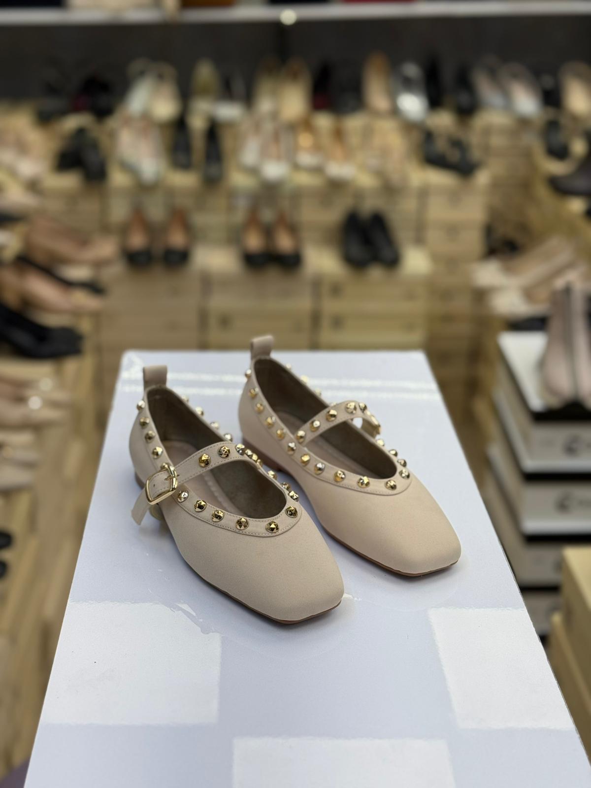 Küt Burun Tek Bant Taşlı Babet Vollex