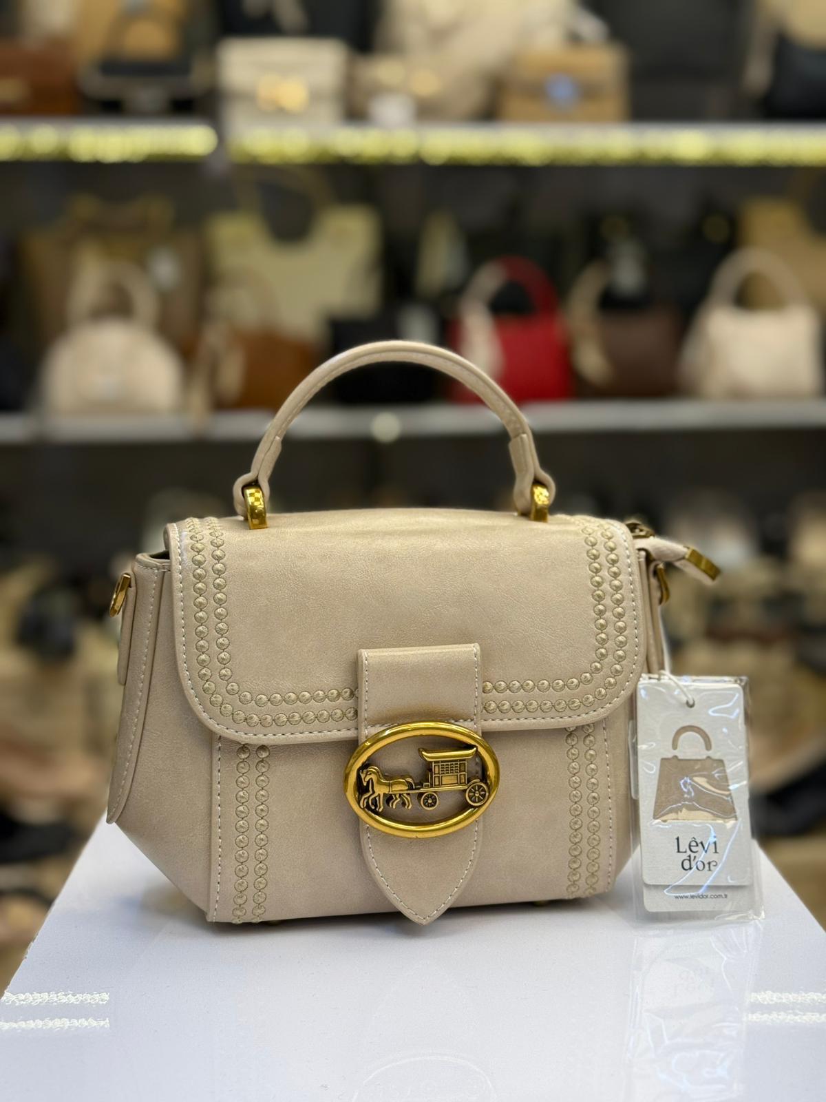 Levidor Omuz Çantası Benekli Vizon