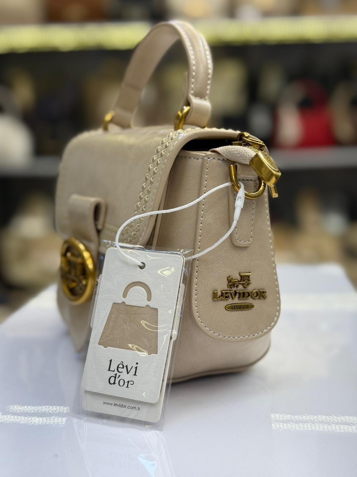 Levidor Omuz Çantası Benekli Vizon