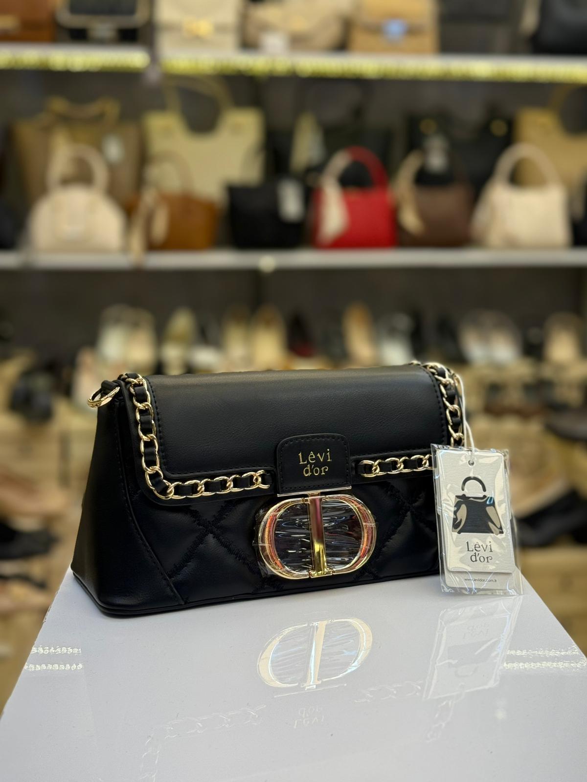 Levidor Siyah Kadın Omuz Çantası