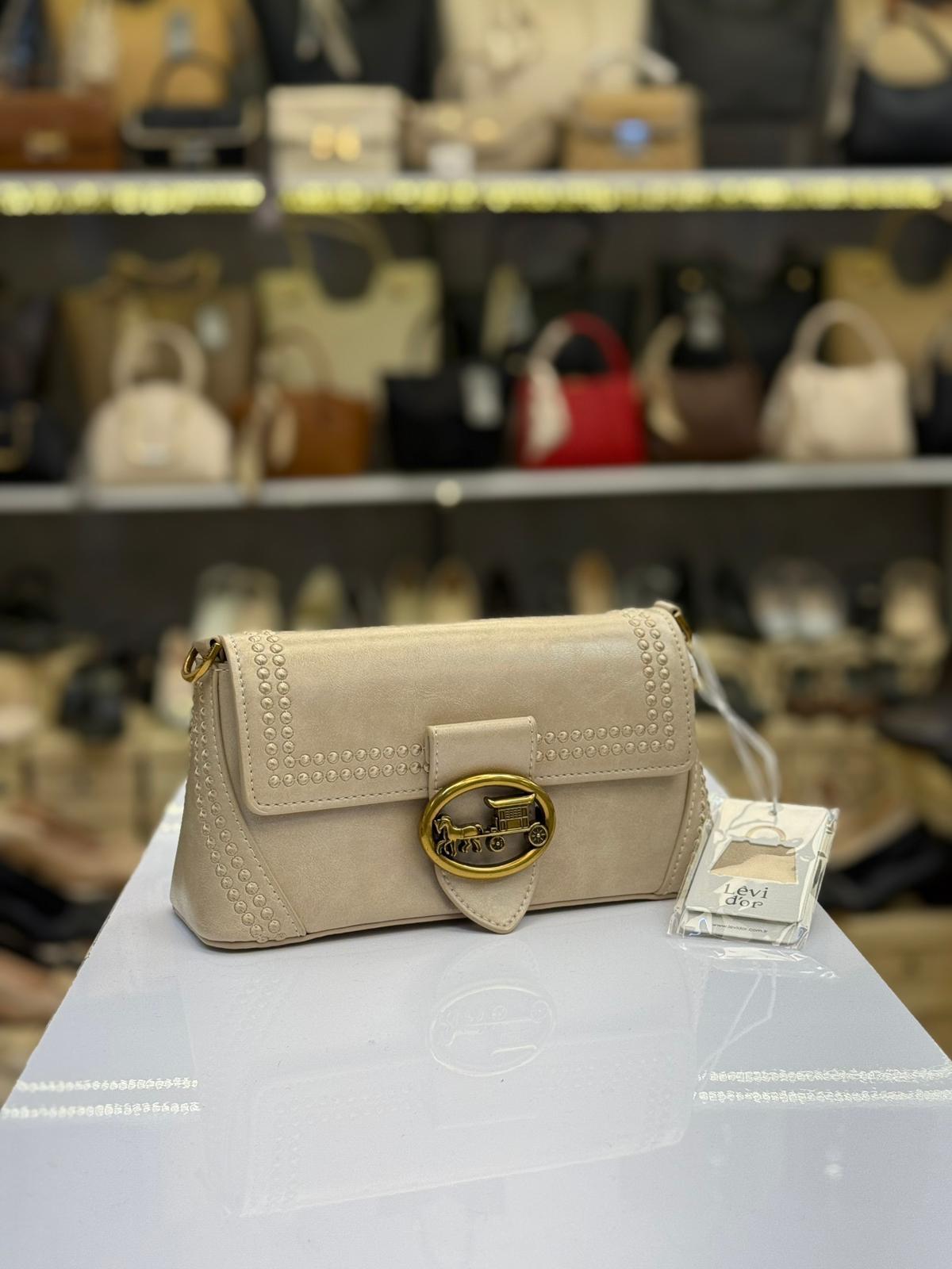 Levidor Vizon Benek Detay Omuz Çantası