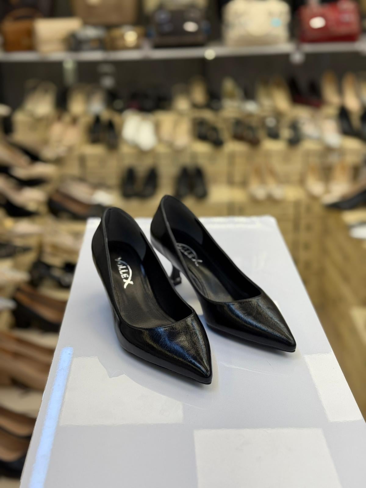 Mini Topuklu Siyah Stiletto