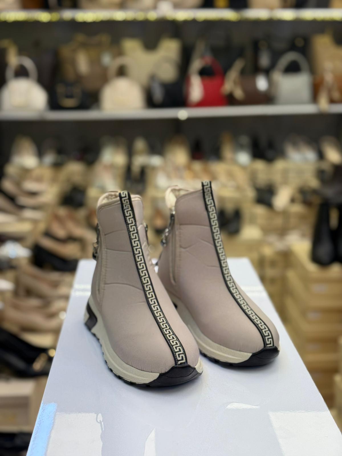 Paraşüt Kumaş Çift Fermuarlı Bot