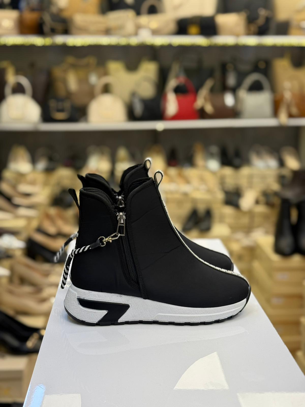 Paraşüt Kumaş Çift Fermuarlı Bot