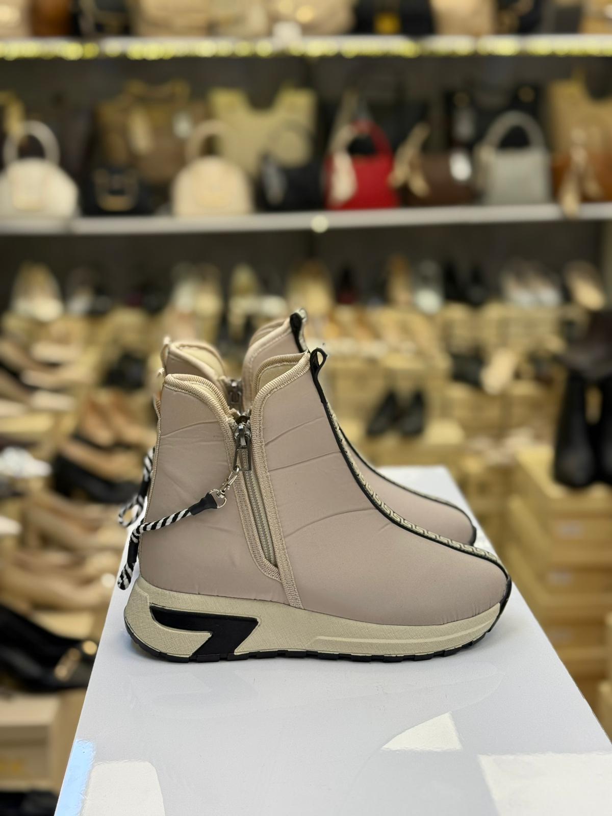 Paraşüt Kumaş Çift Fermuarlı Bot