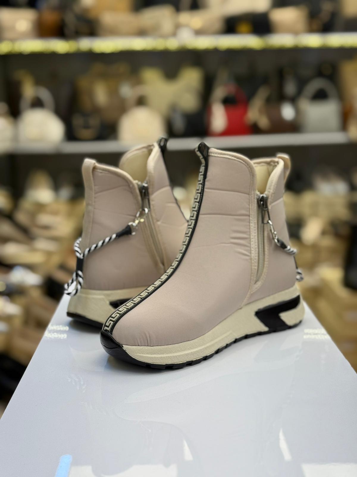 Paraşüt Kumaş Çift Fermuarlı Bot