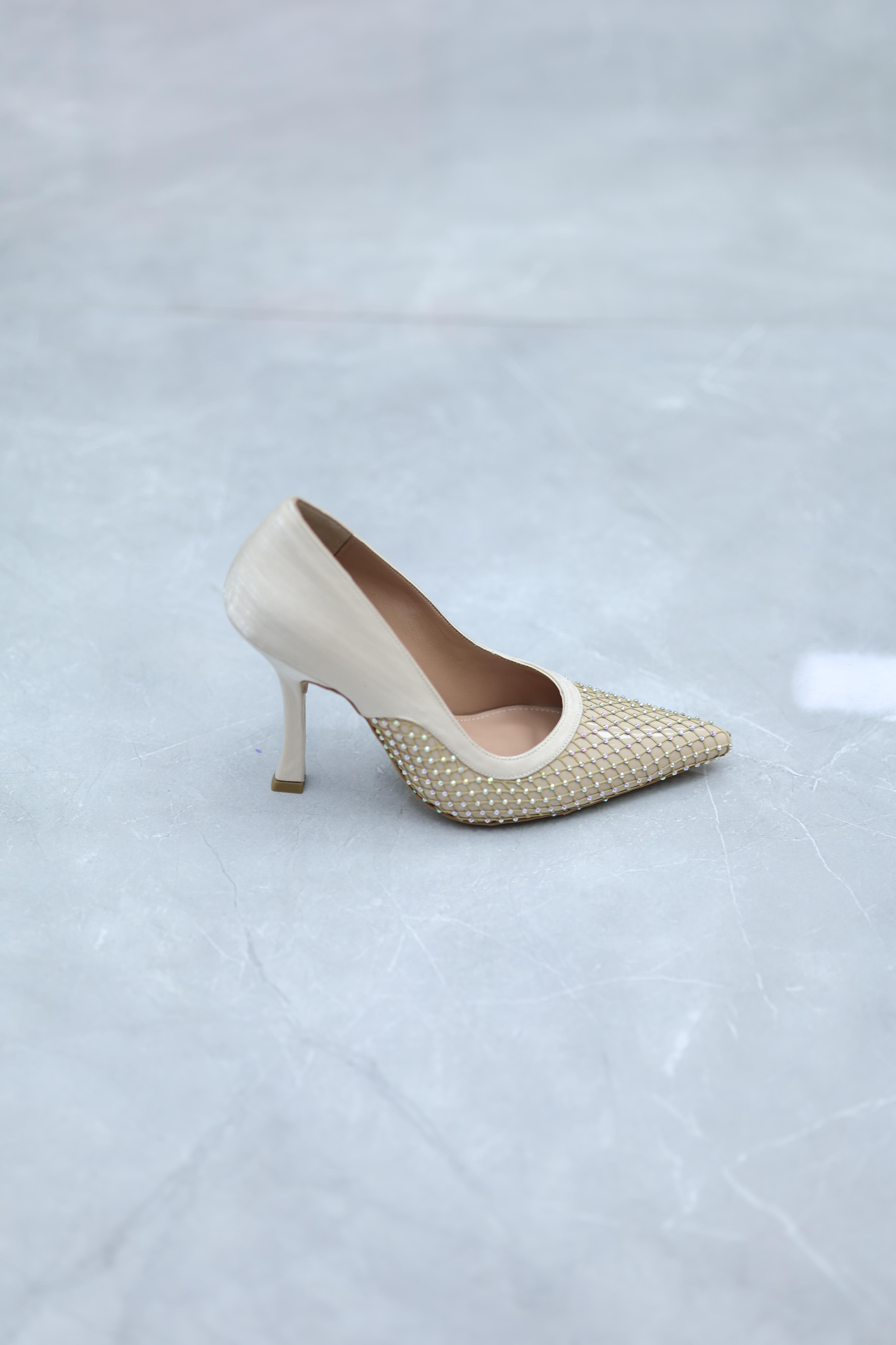 Taş Detaylı Kadın Stiletto Siyah