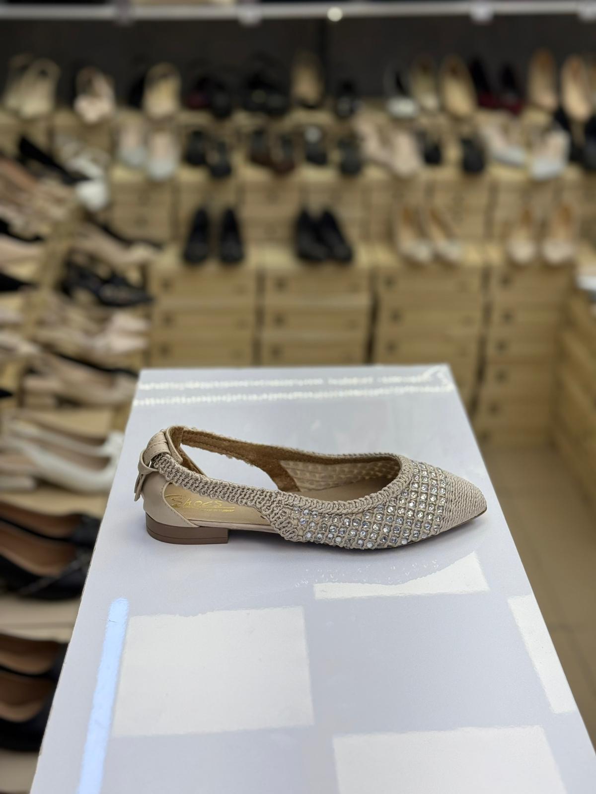 Taşlı Triko Örgü Babet