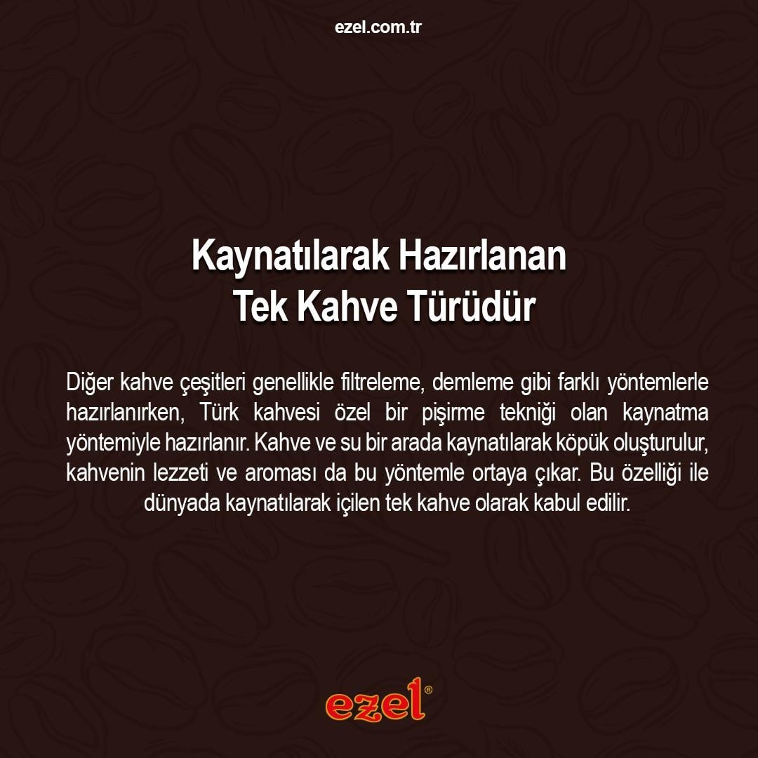  2 Ezel Türk Kahvesi ve  1 Damla Sakızlı Türk Kahvesi  100gr