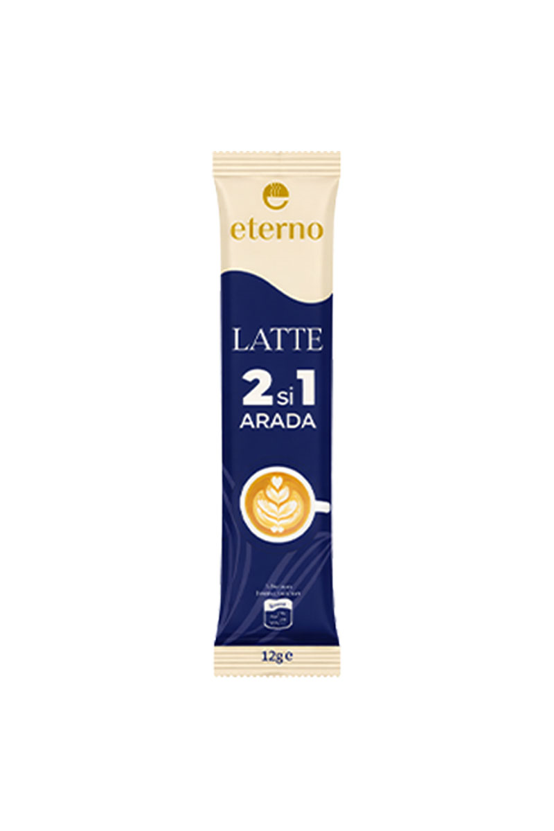 Eterno 2'si 1 Arada Latte Kahve 12g - 50'li Paket