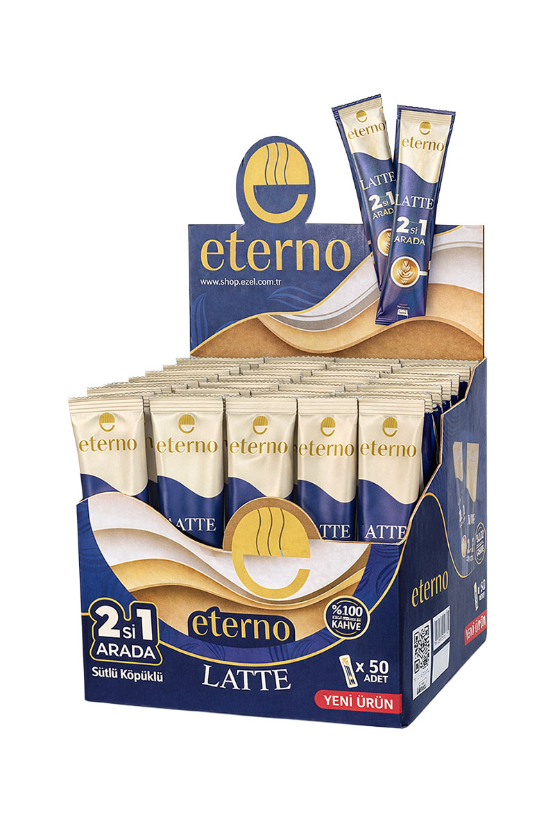 Eterno 2'si 1 Arada Latte Kahve 12g - 50'li Paket