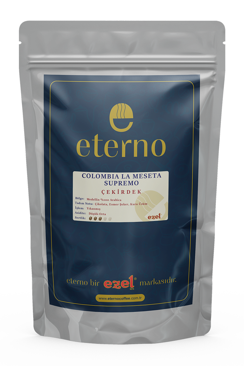 Eterno Barista Serisi - Colombia Suprem Filtre Kahve Çekirdeği 1000g - Kahve Makineleri ile Uyumlu