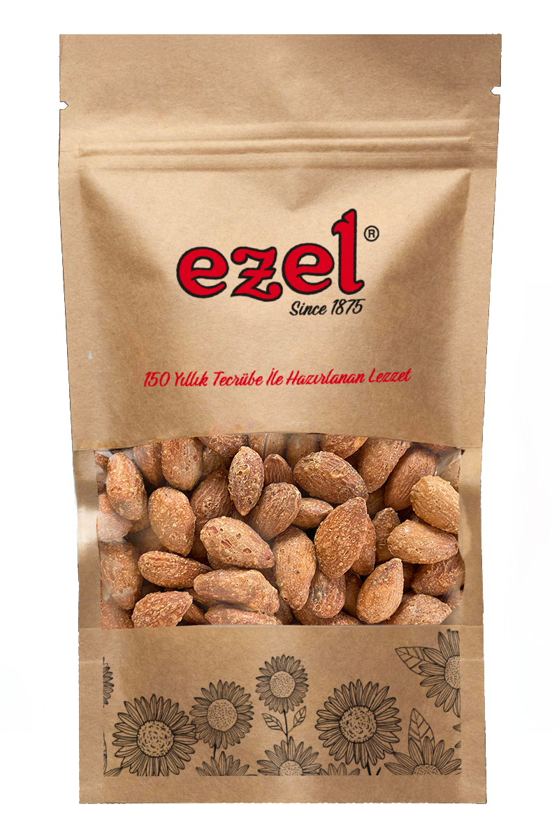 Ezel Kuruyemiş Füme Badem - Taze Kavrulmuş 250 g - Zipli Ambalaj