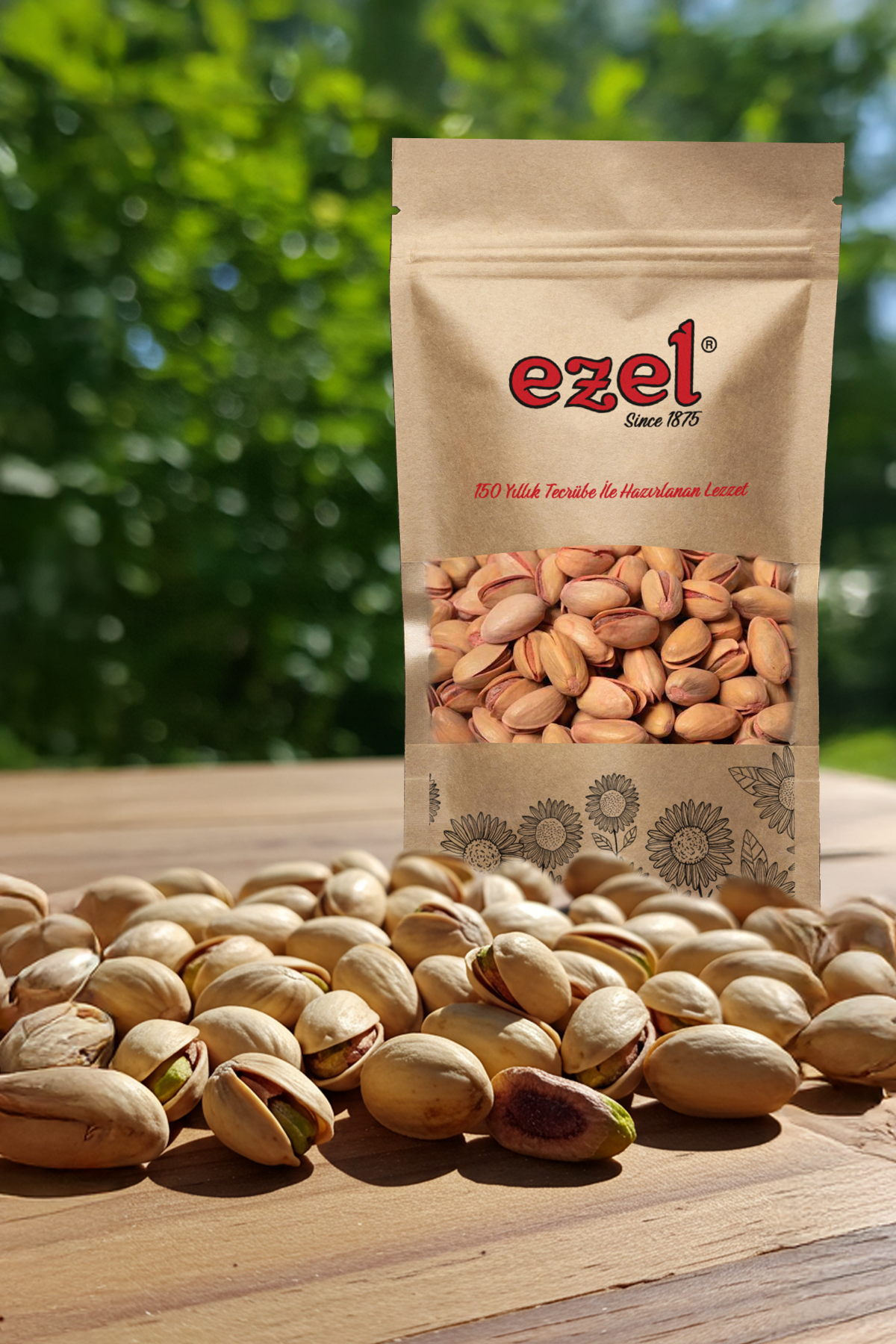 Ezel Kuruyemişleri Siirt Antep Fıstığı -Tuzlu Kavrulmuş Kaju Seti 250gr &Taze Paketlenmiş