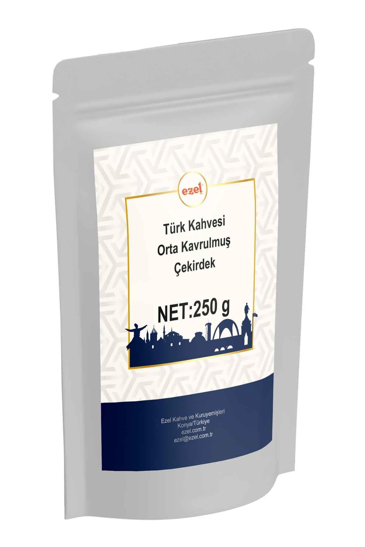 Ezel Orta Kavrulmuş Türk Kahvesi Çekirdeği 250gr – Zipli Ambalaj 
