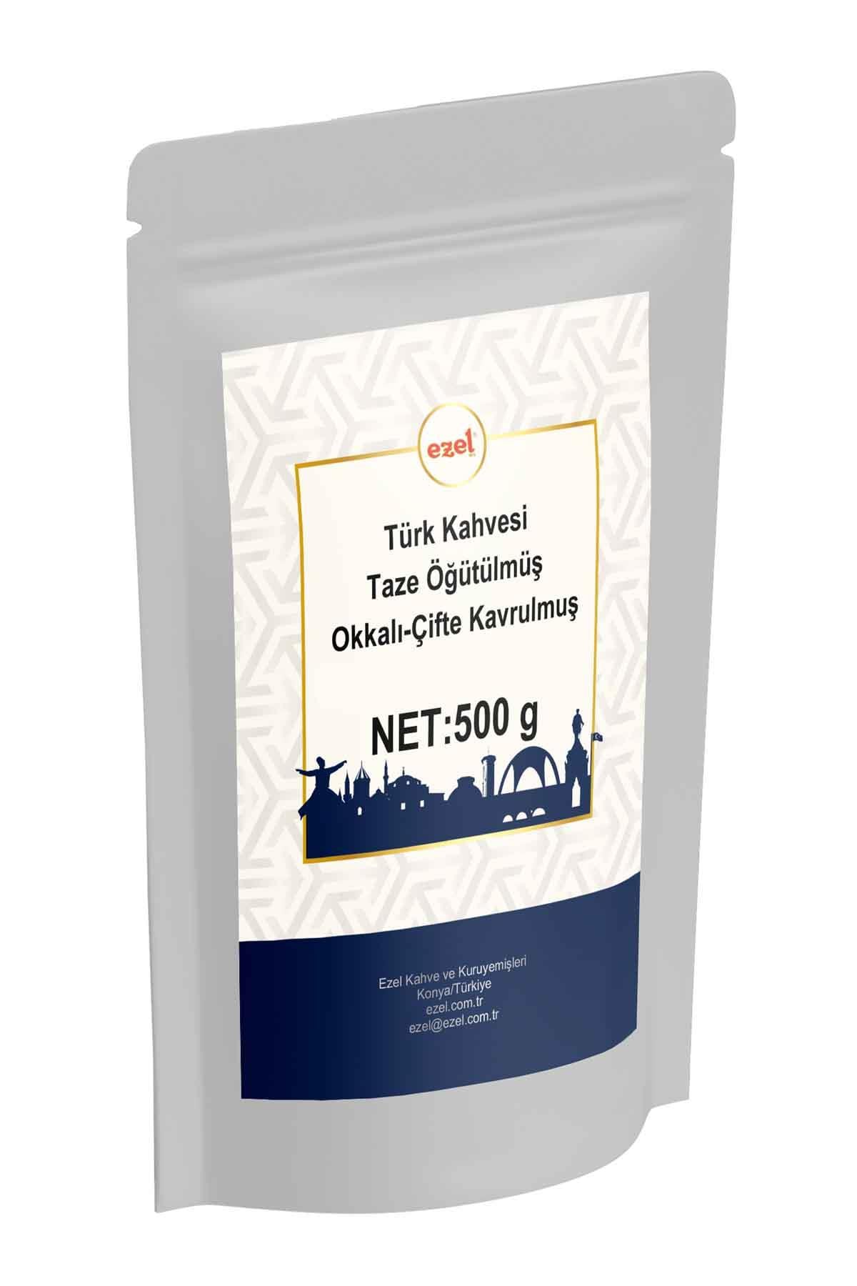 Ezel Türk Kahvesi Okkalı- Çifte Kavrulmuş Taze Öğütülmüş - 500gr