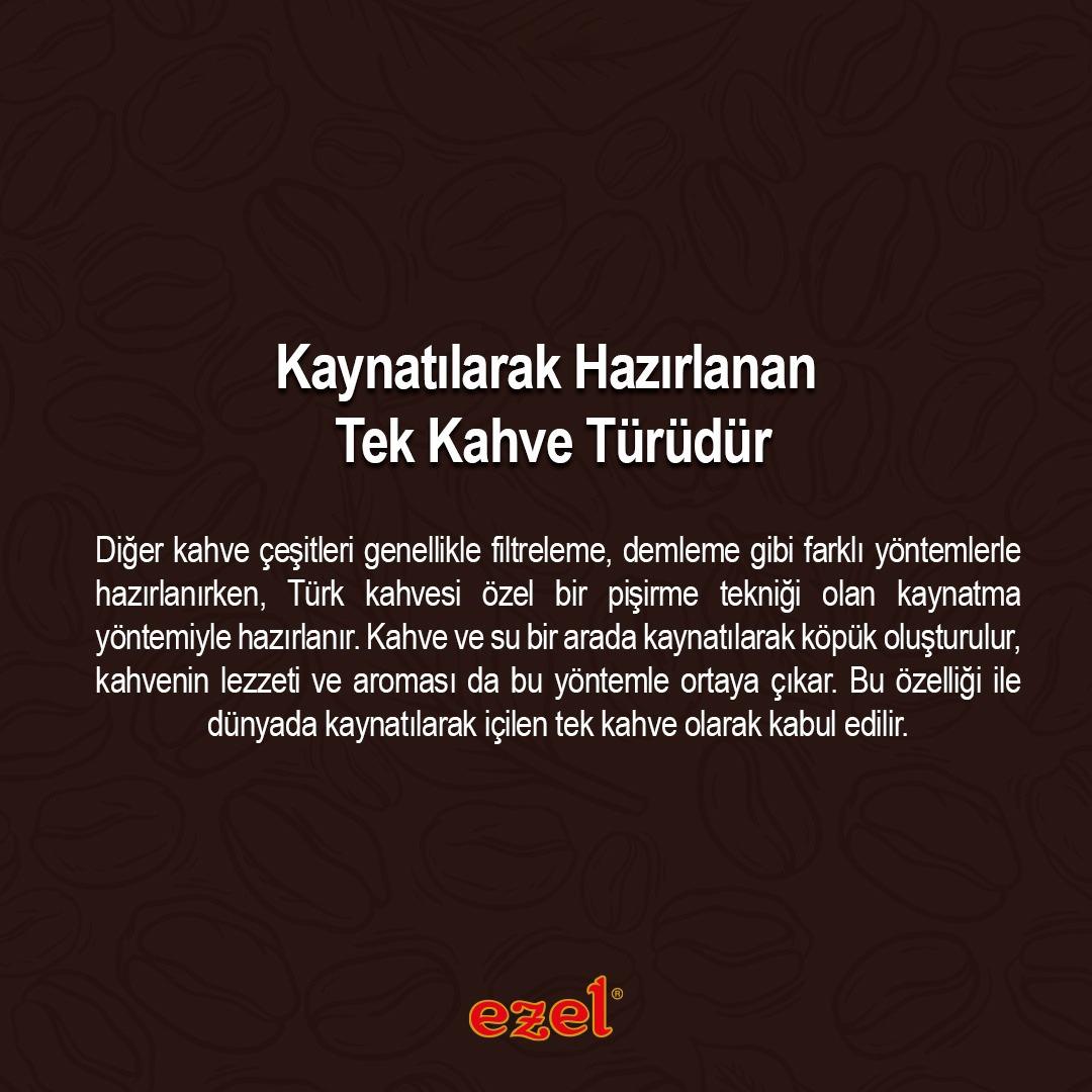Ezel Türk Kahvesi Orta Kavrulmuş Öğütülmüş - 100gr
