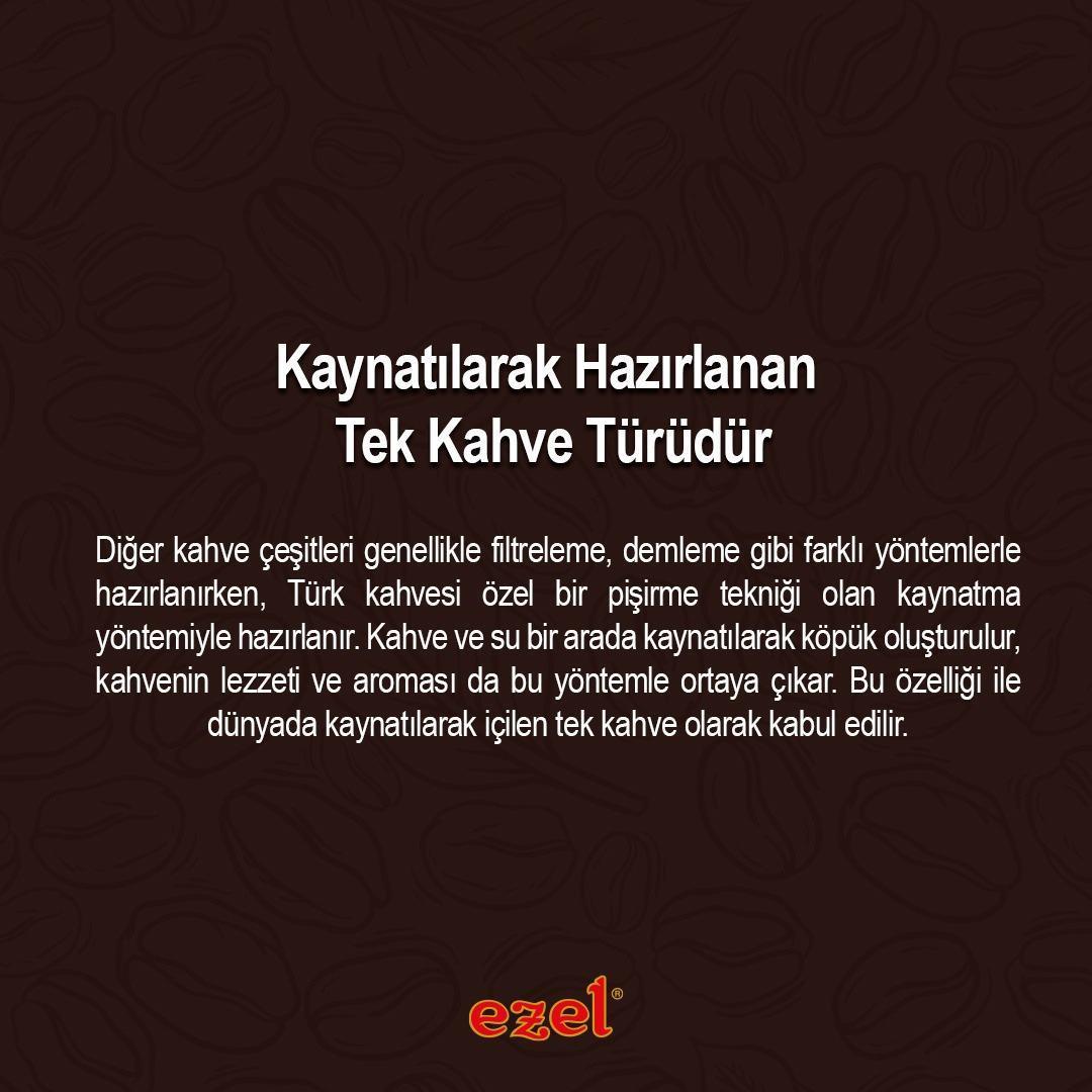 Ezel Türk Kahvesi Taze Öğütülmüş Orta Kavrulmuş - 500gr