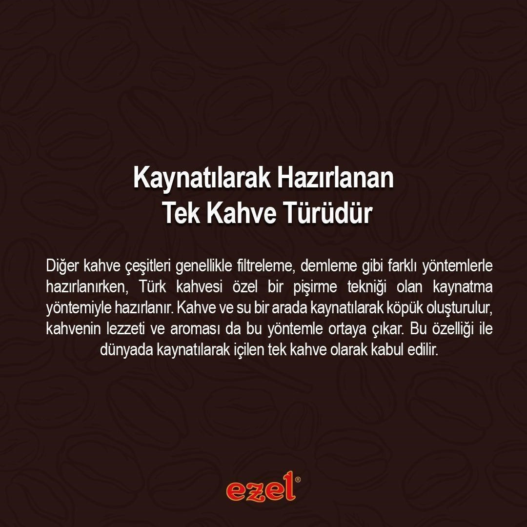 Ezel Türk Kahvesi Taze Öğütülmüş Orta Kavrulmuş - 500gr
