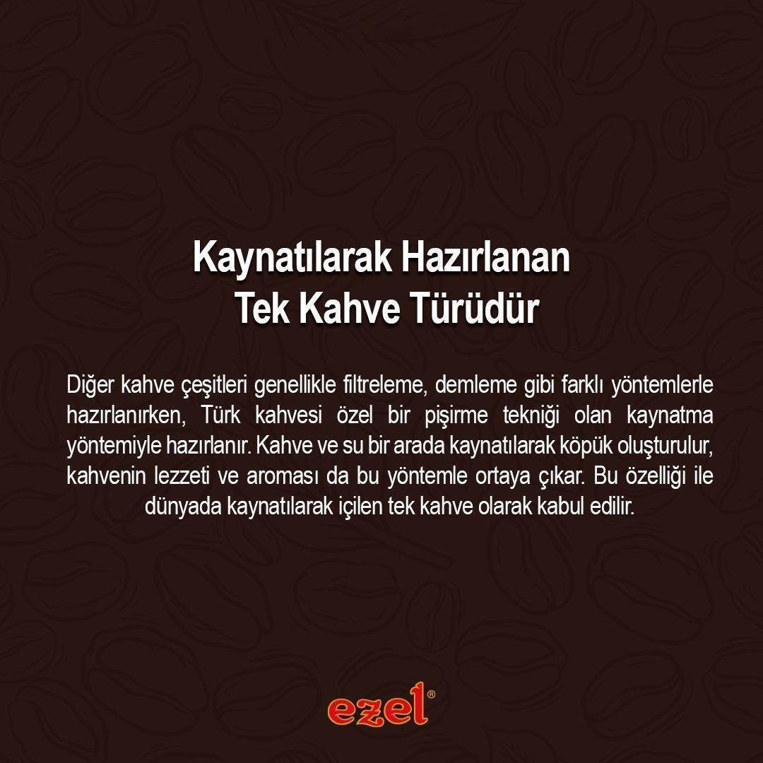 Ezel Türk Kahvesi Taze Öğütülmüş Orta Kavrulmuş - 250gr
