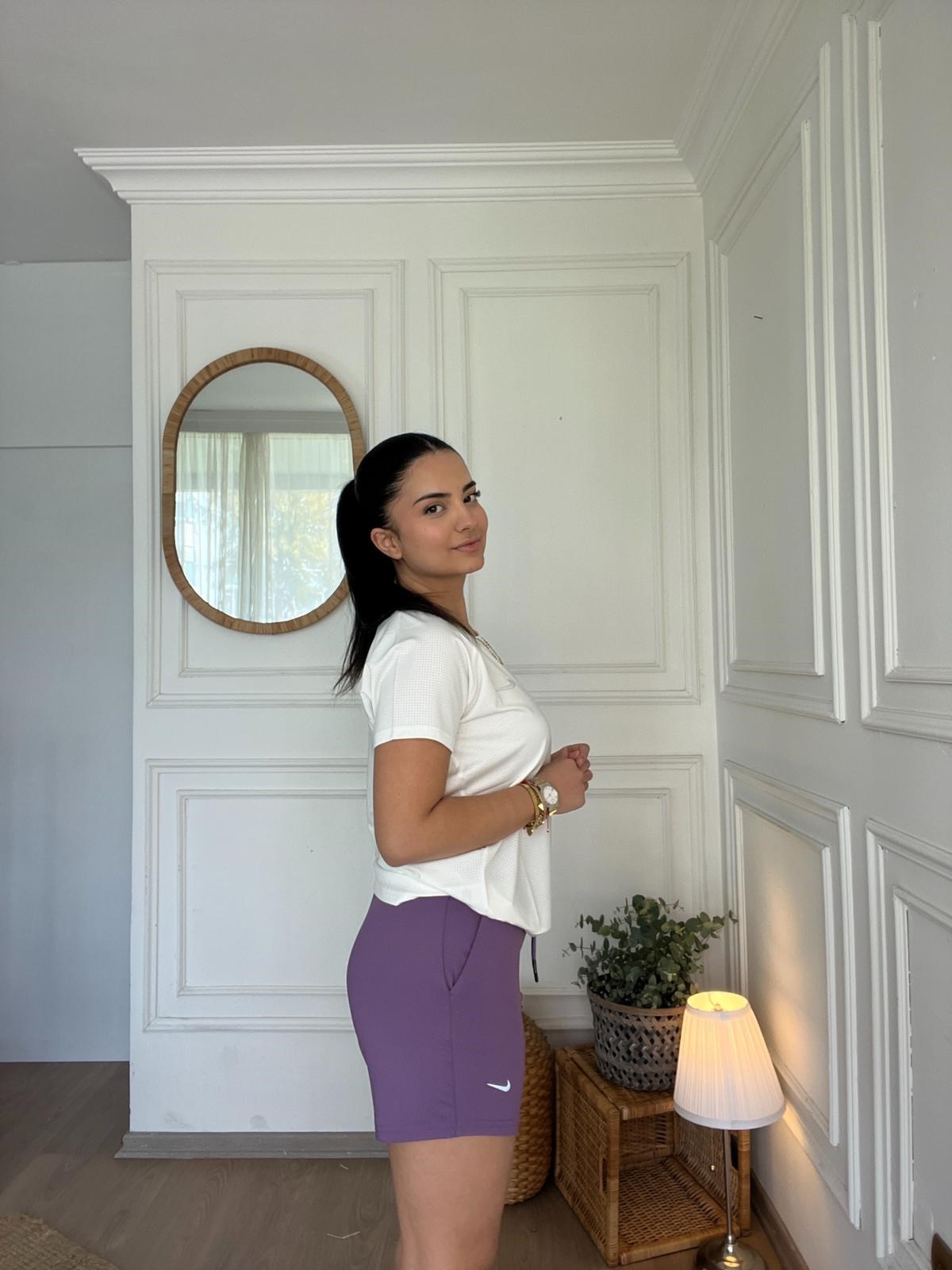  Sportif Şort Mor