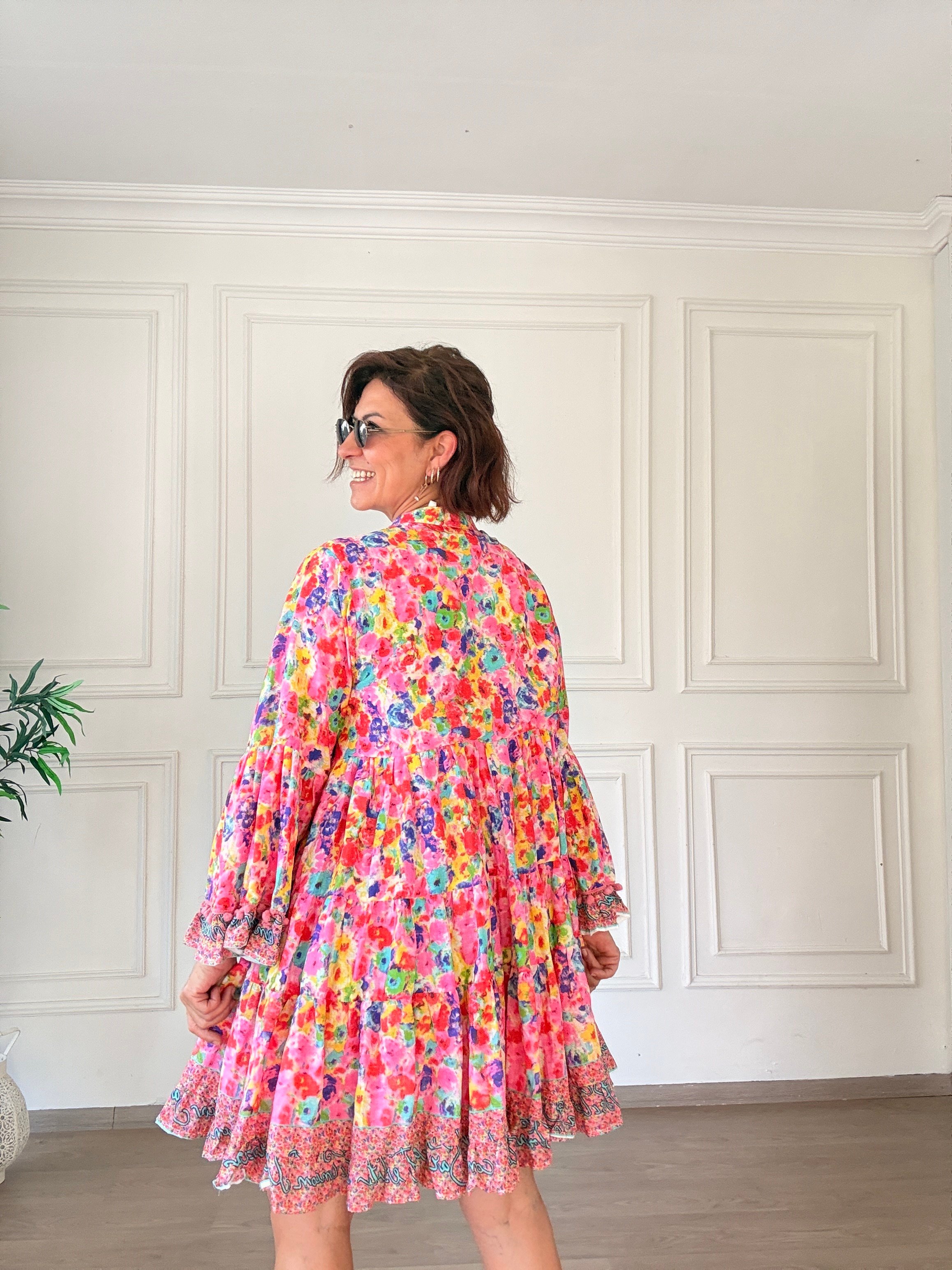 Antica Santonia Bocuk İşleme Elbise Pembe