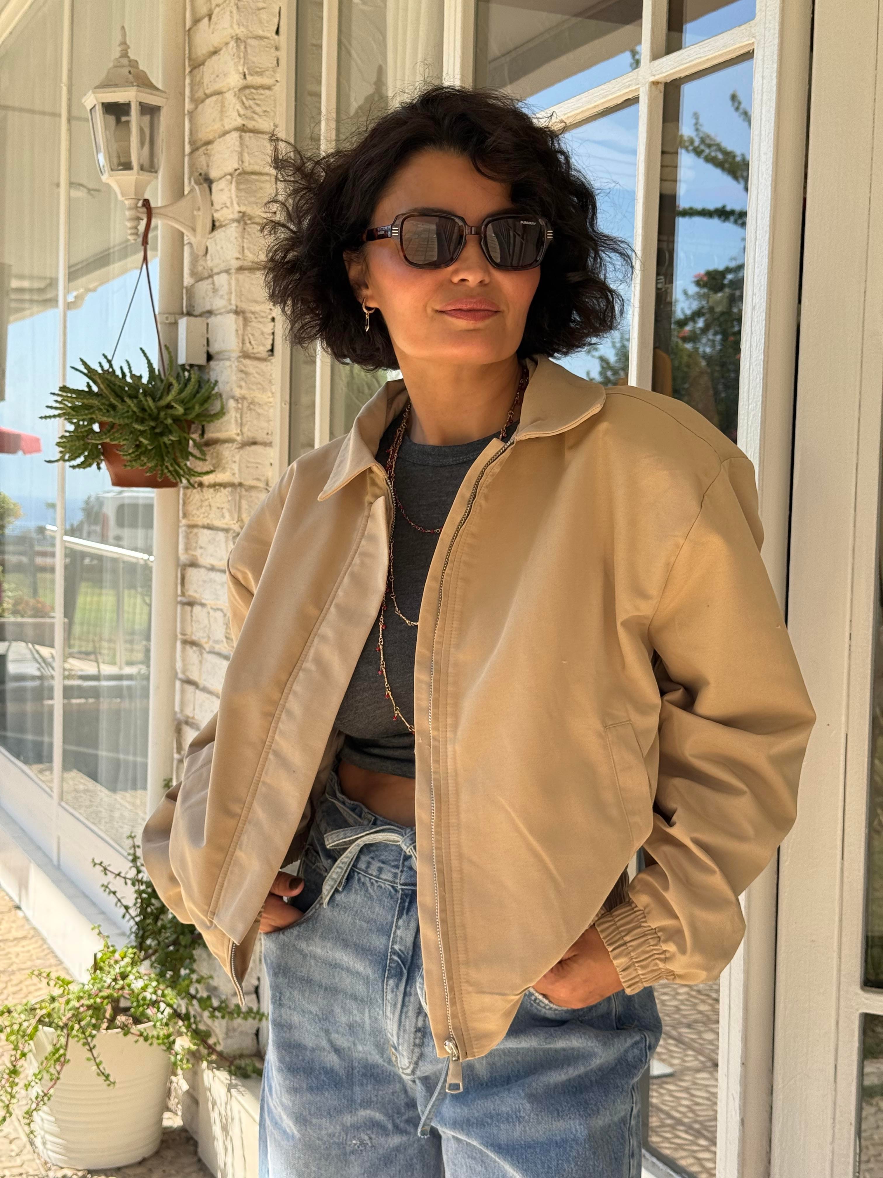 Bomber Ceket Bej