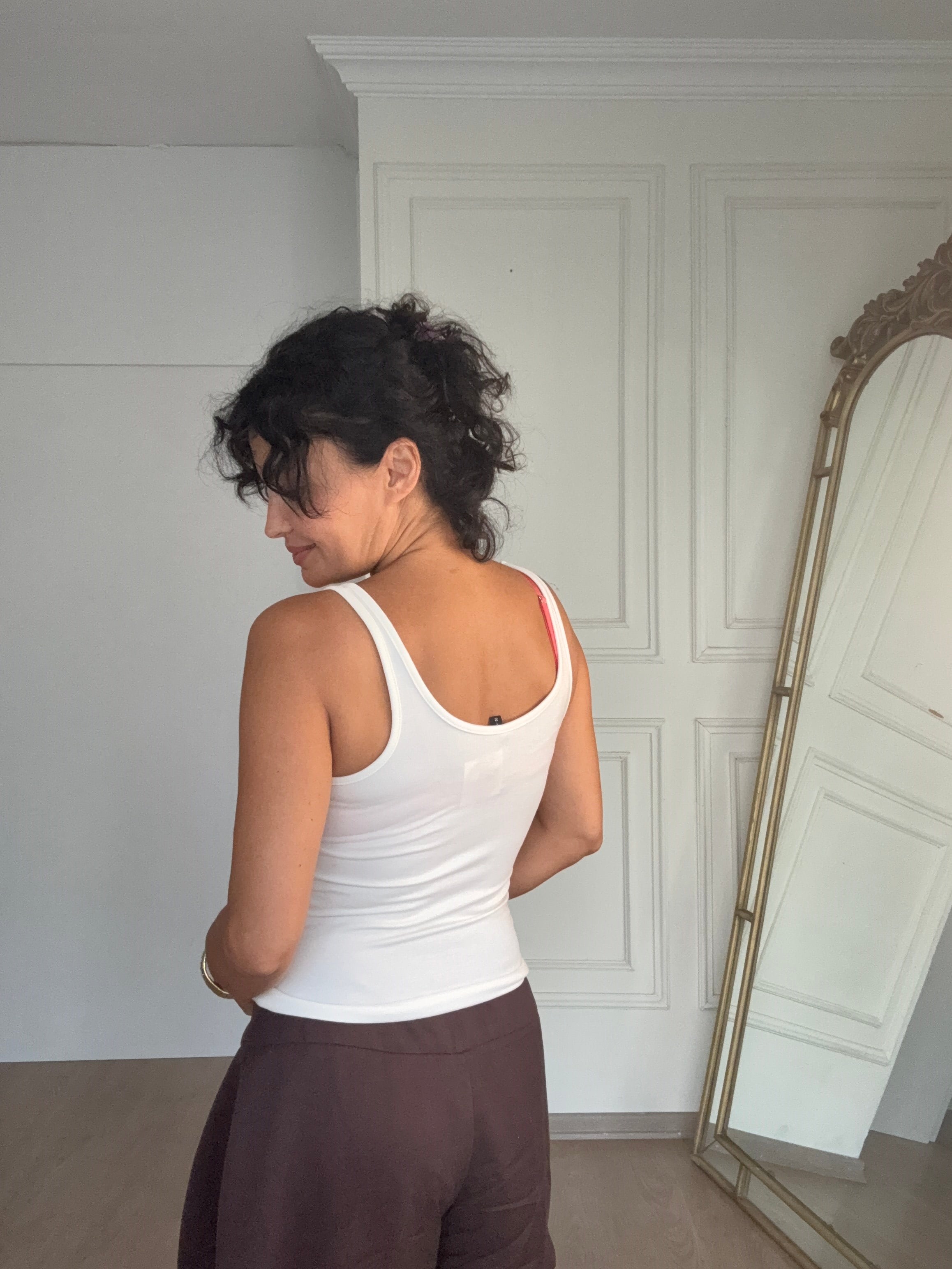 Full Likralı Atlet Ekru