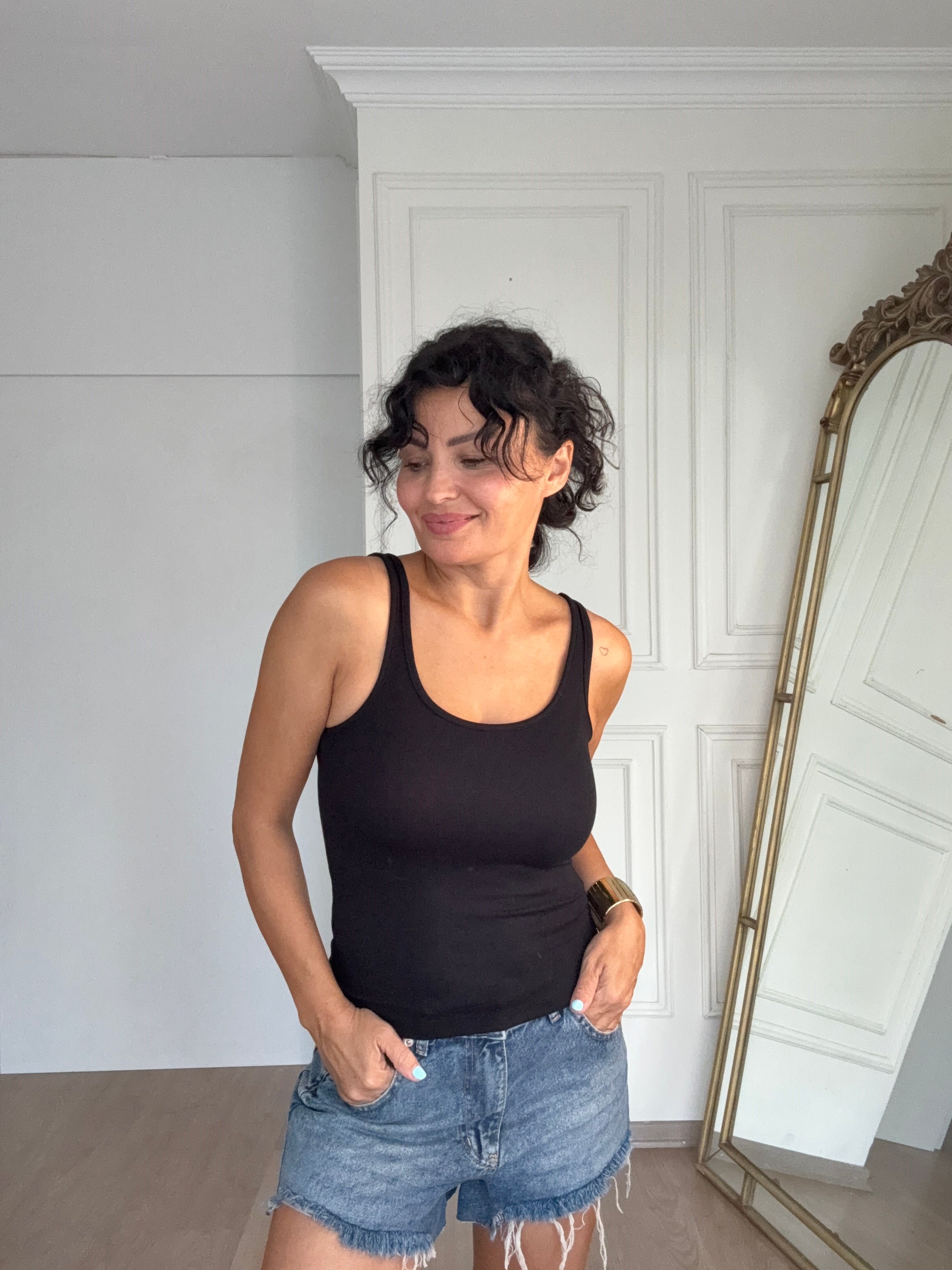 Full Likralı Atlet Siyah