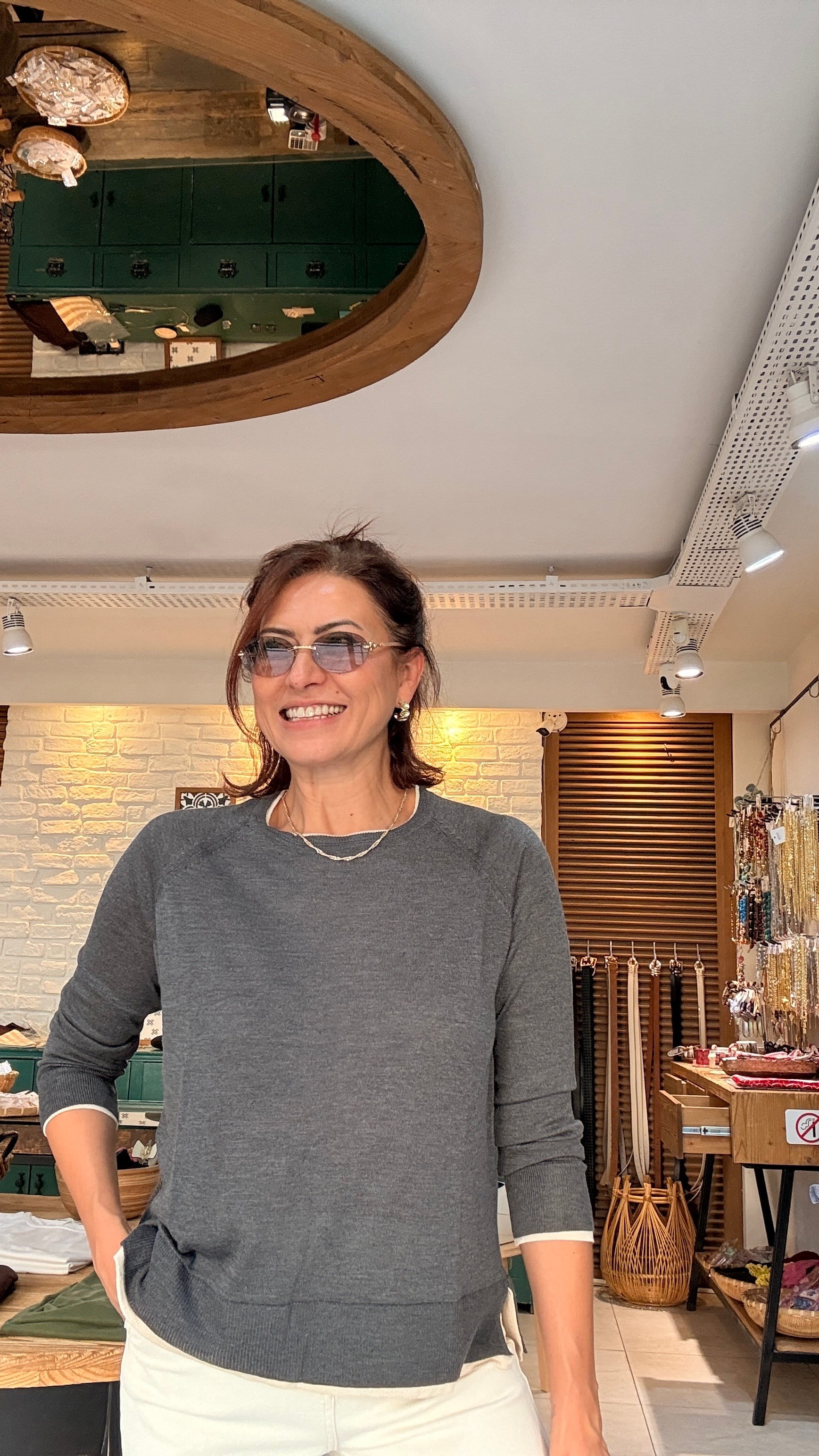 Garnili İnce Triko Kazak Antrasit