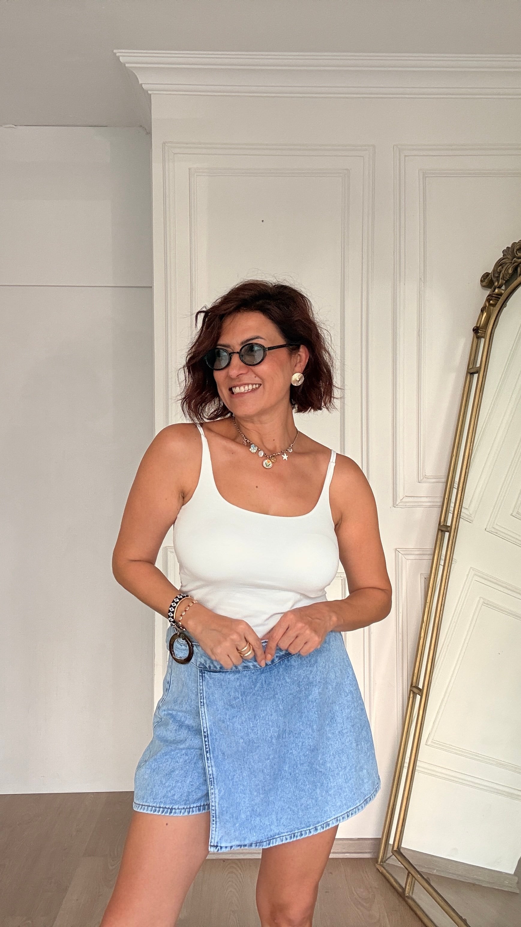 Göğüs Destekli Atlet Beyaz 