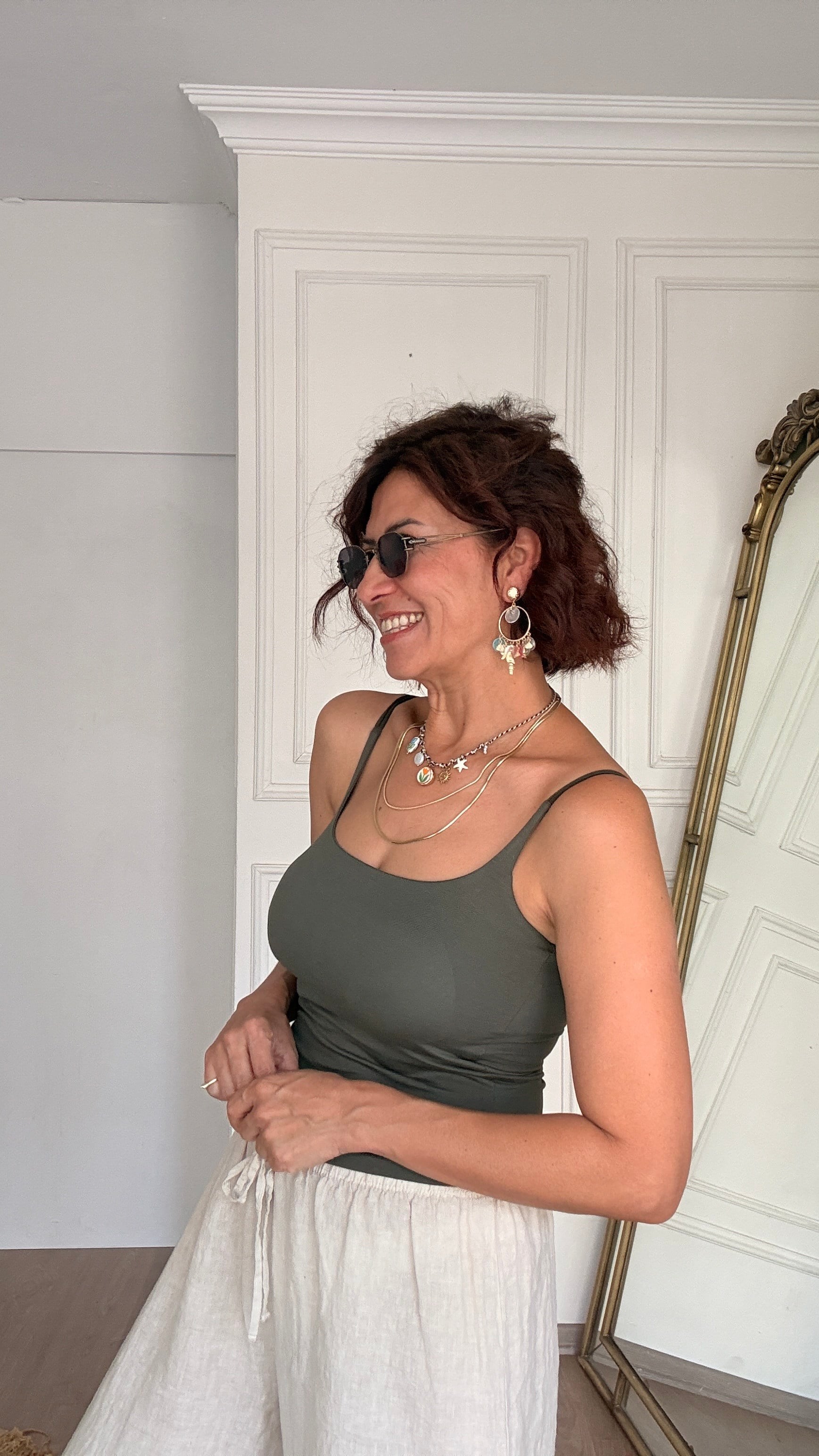 Göğüs Destekli Atlet Haki