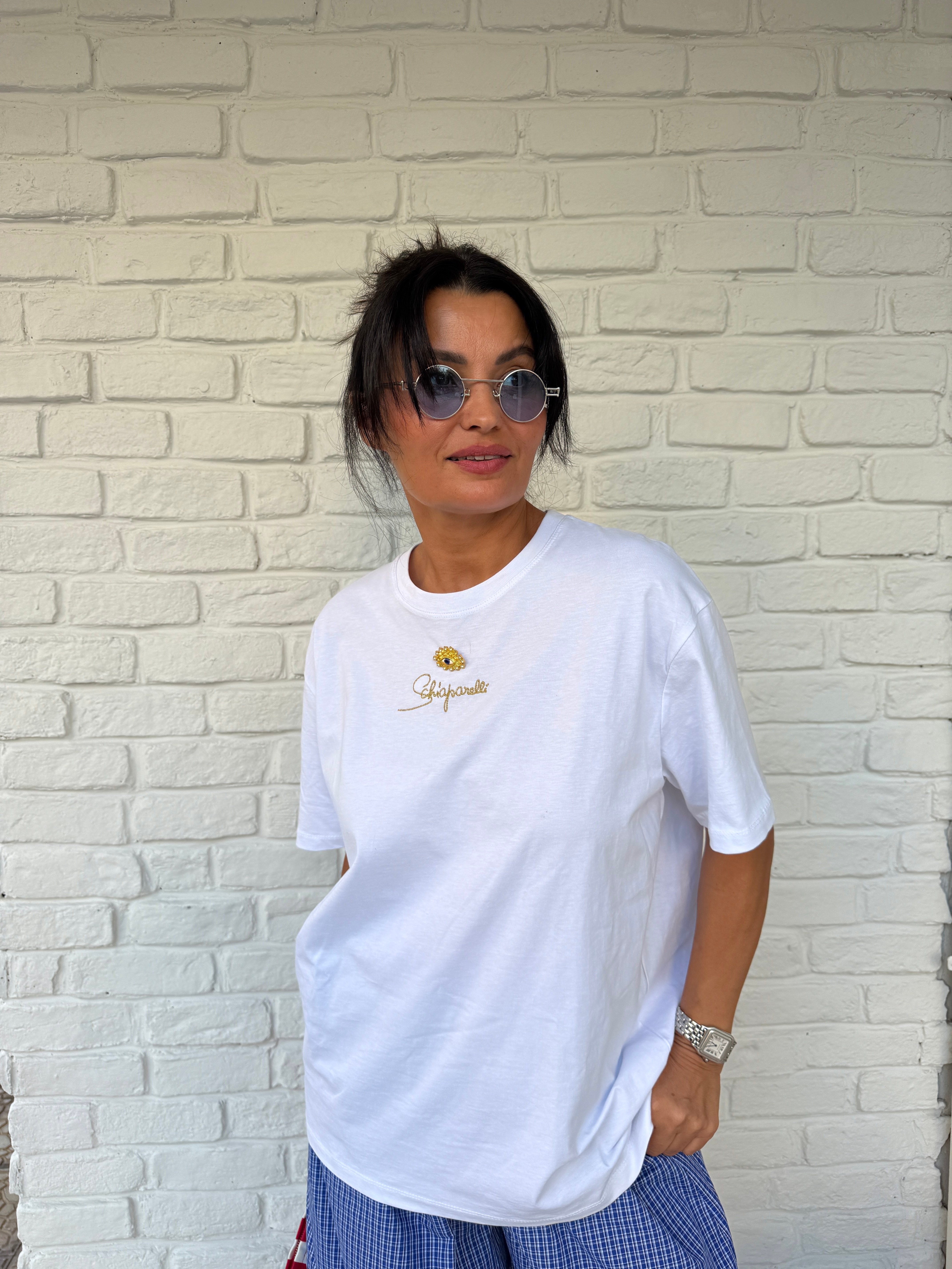 İthal Göz Detaylı Tshirt 