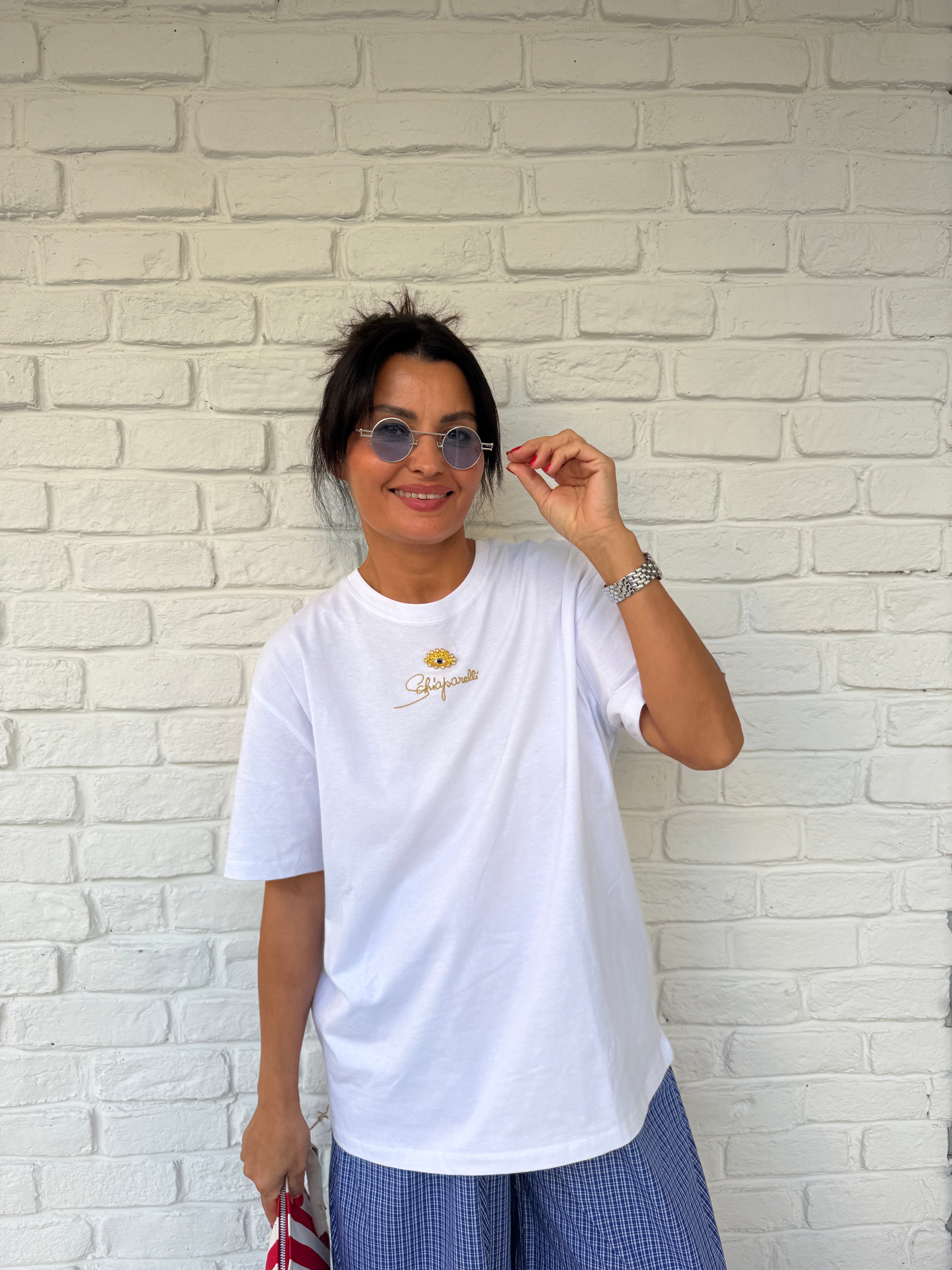 İthal Göz Detaylı Tshirt 