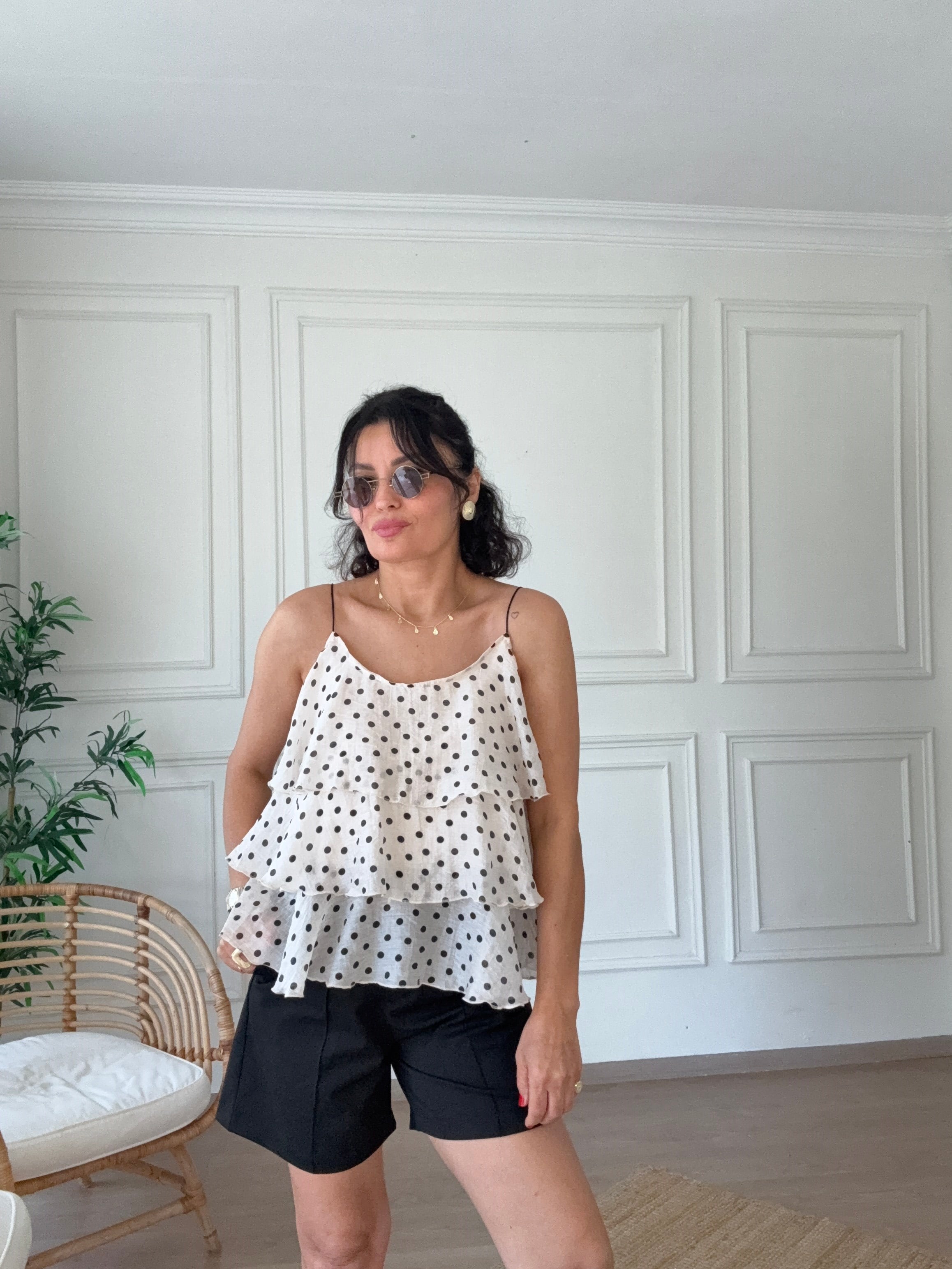 Kemerli Şehir Boy Şort Lacivert