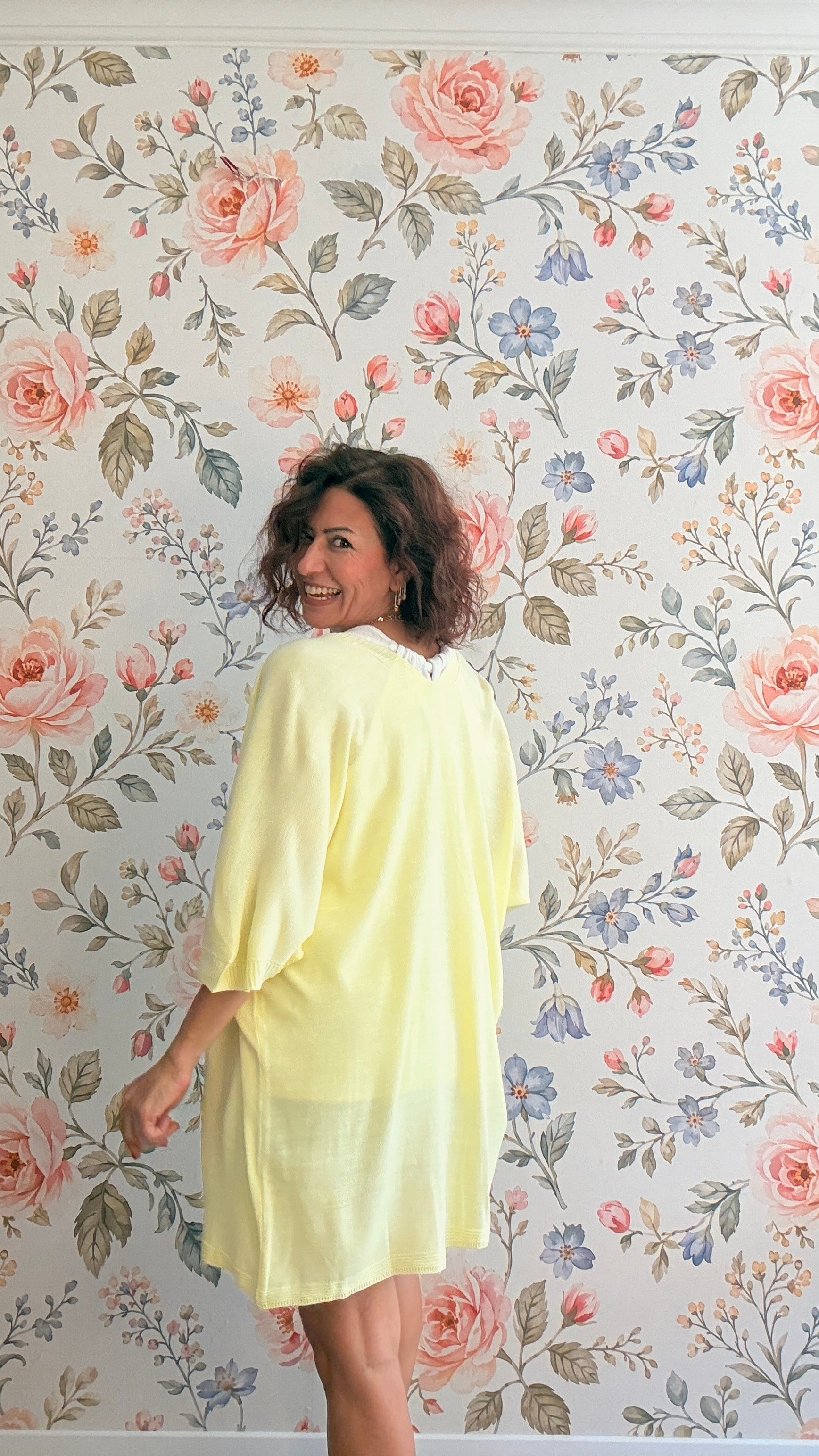 Kısa Kolu Hırka Sarı