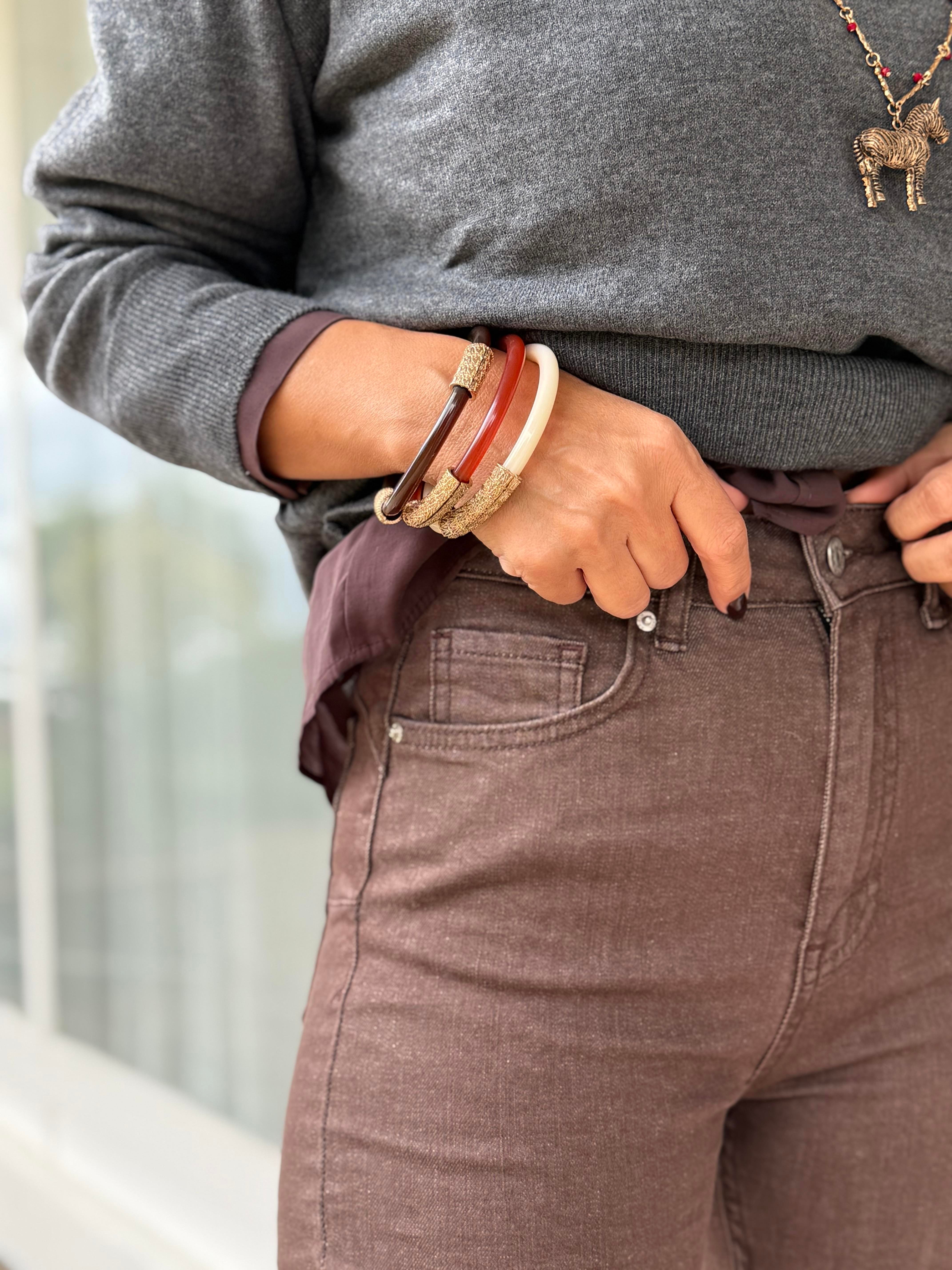 Mom Push Up Jean Brown