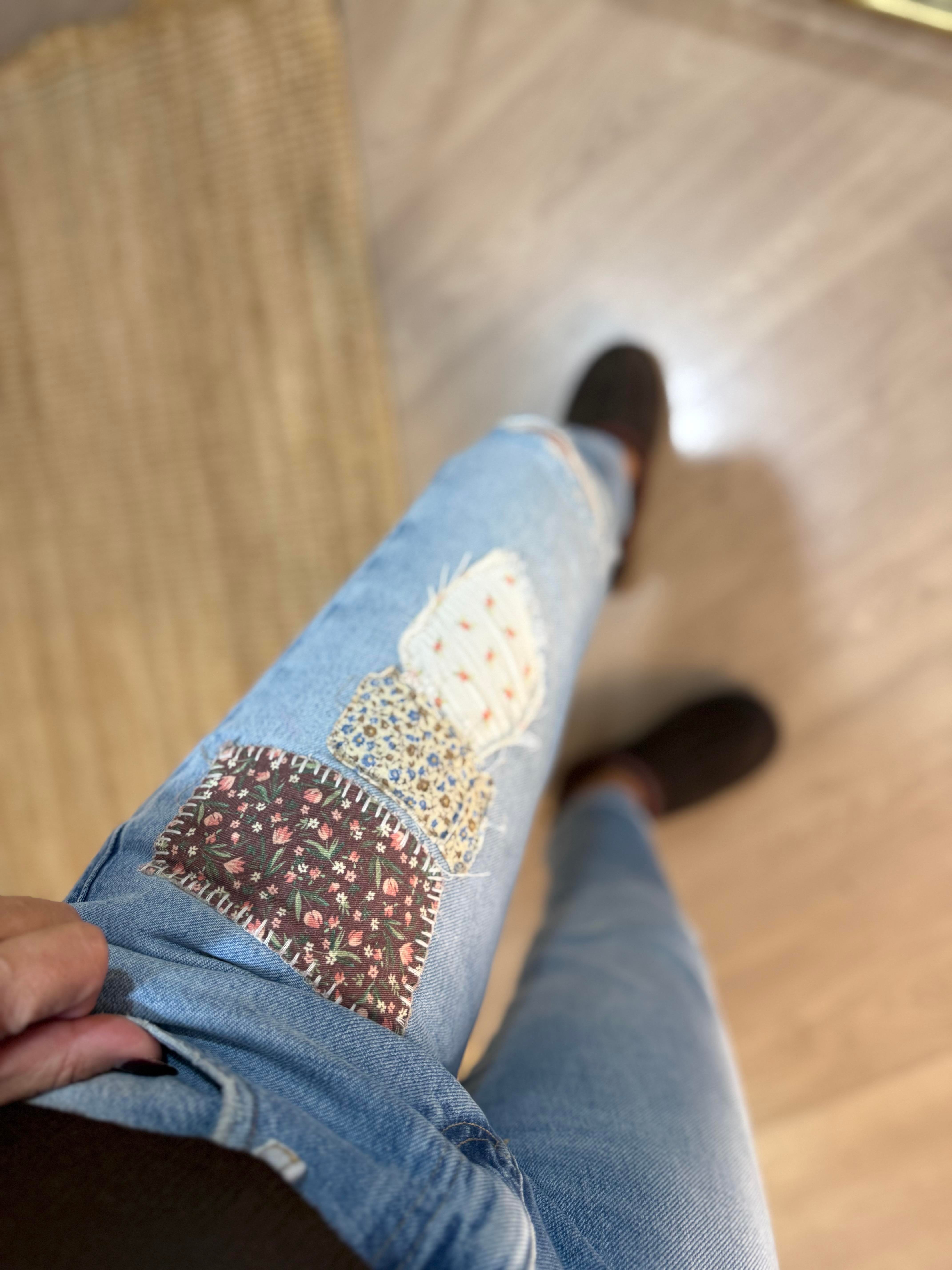Patchwork Mom Jean