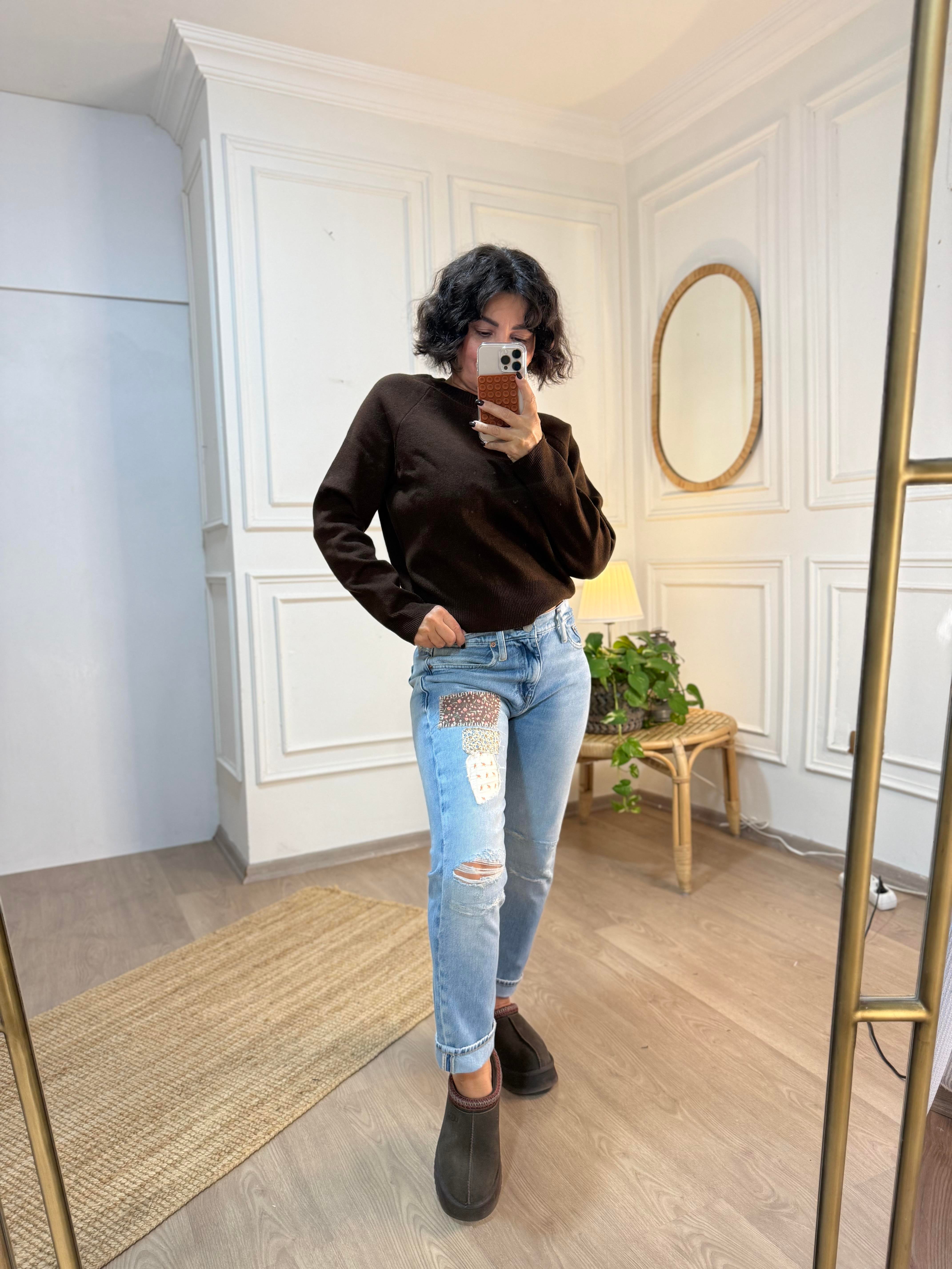 Patchwork Mom Jean