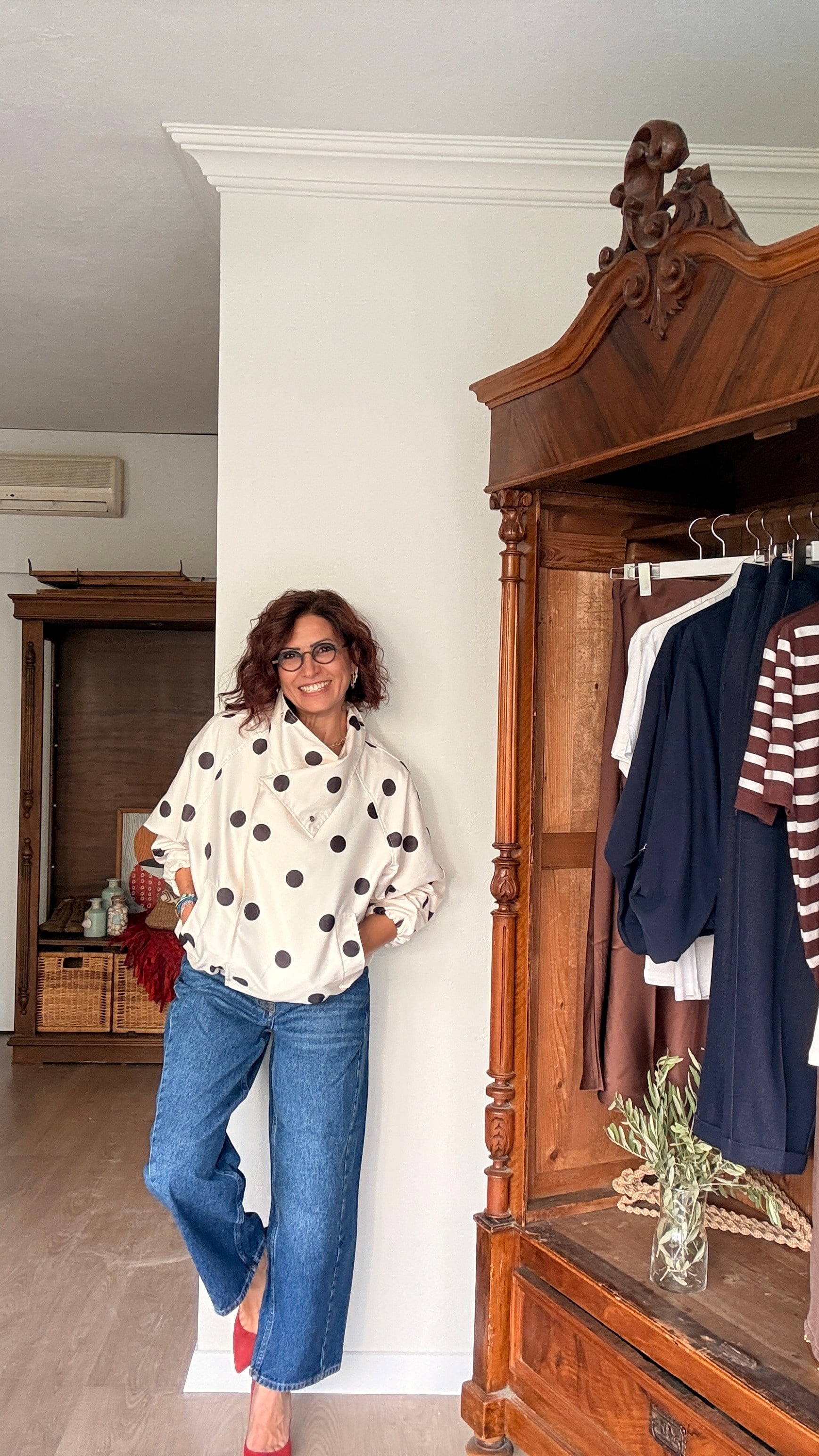Puantiyeli Bomber Ceket