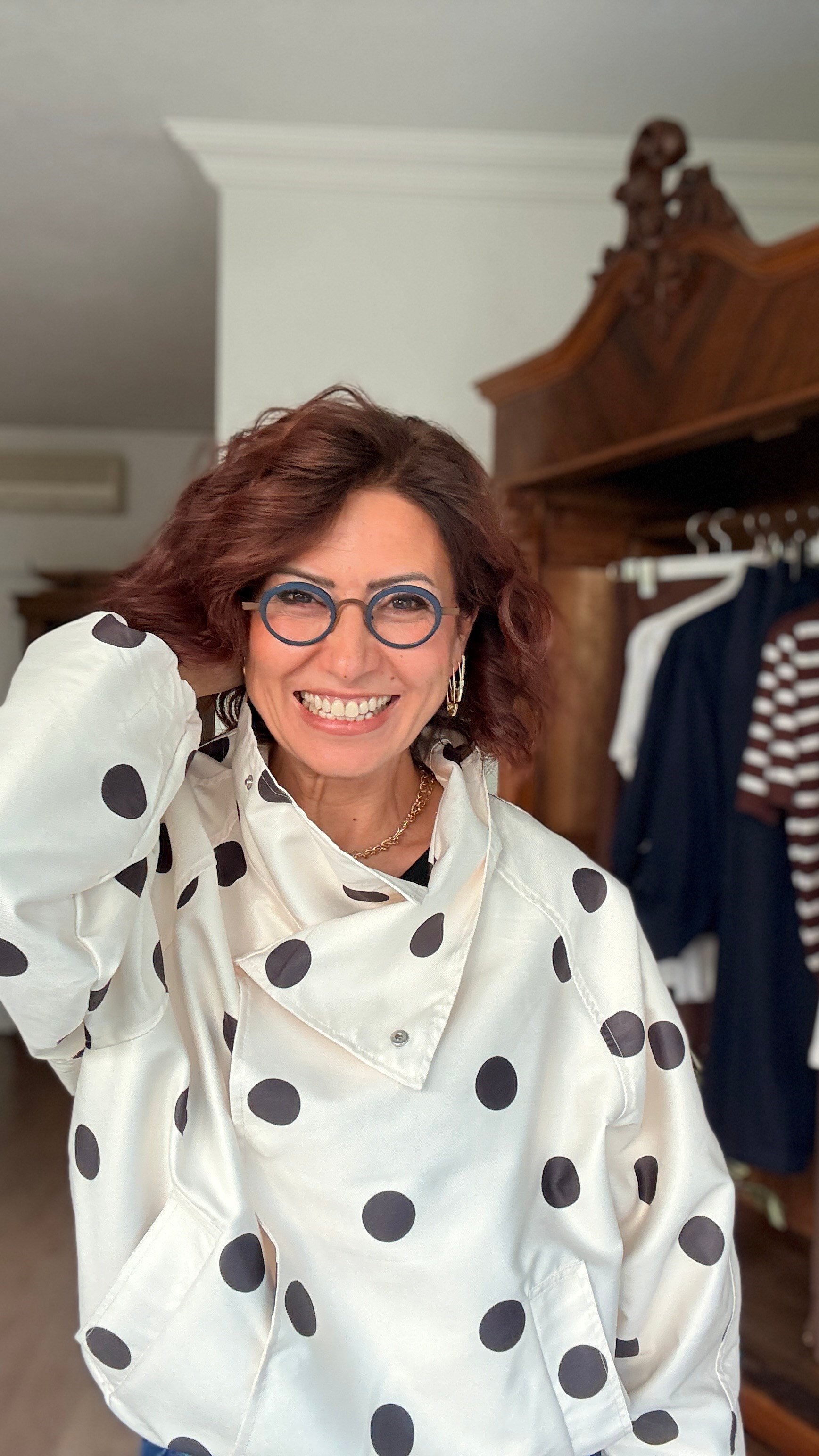 Puantiyeli Bomber Ceket