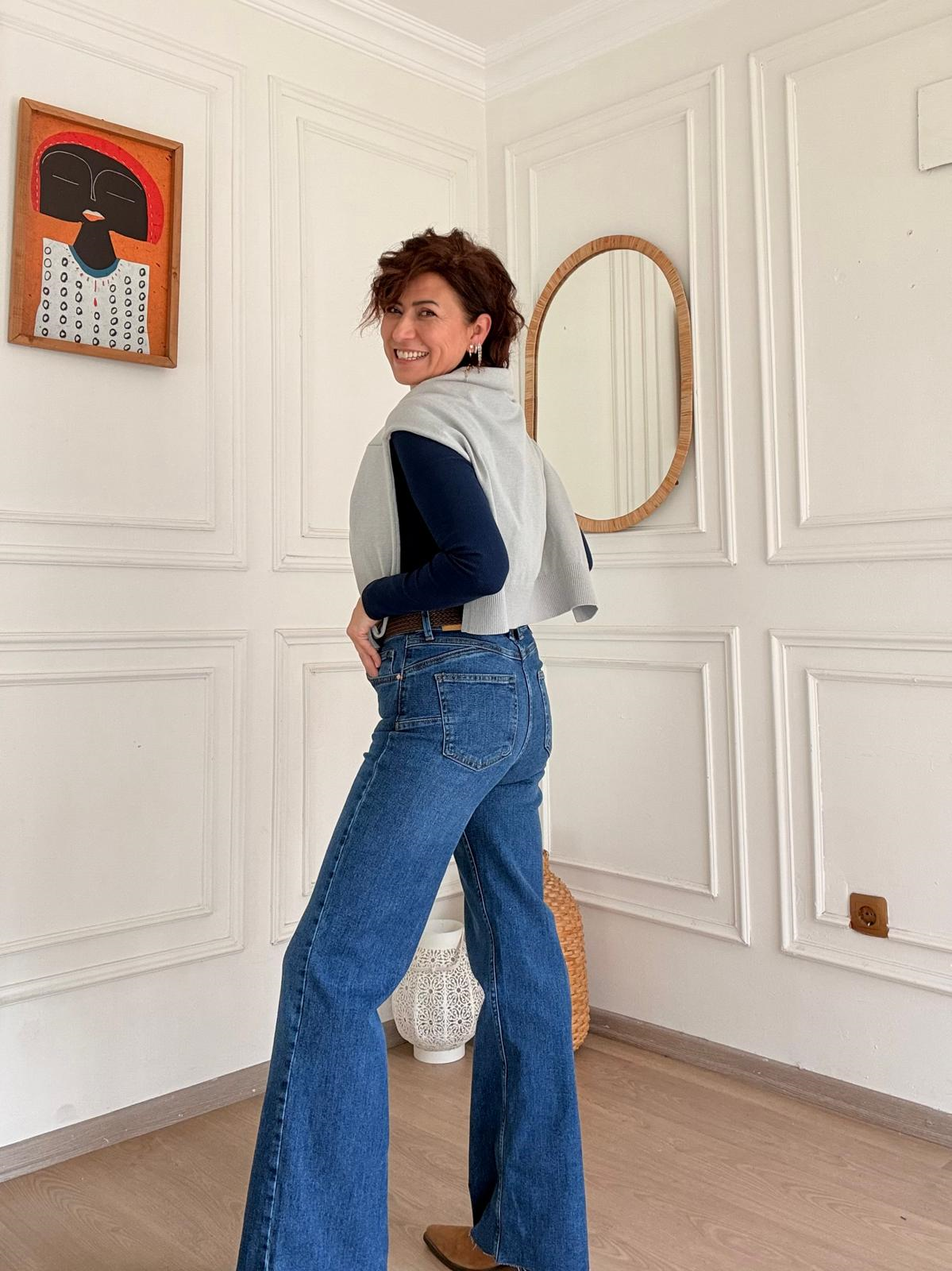 Push Up İspanyol Paça Jean 