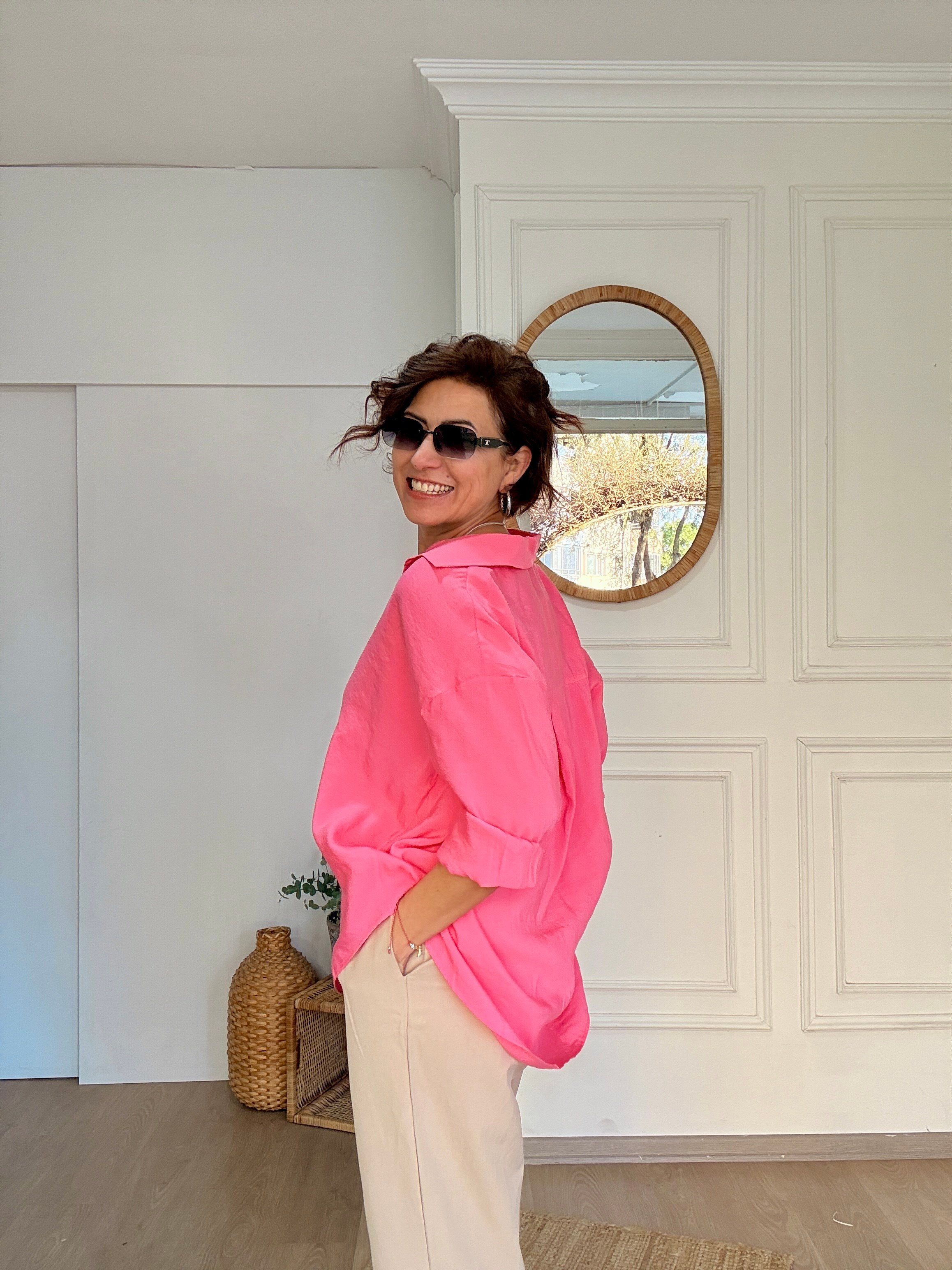 Salaş Gömlek Pembe