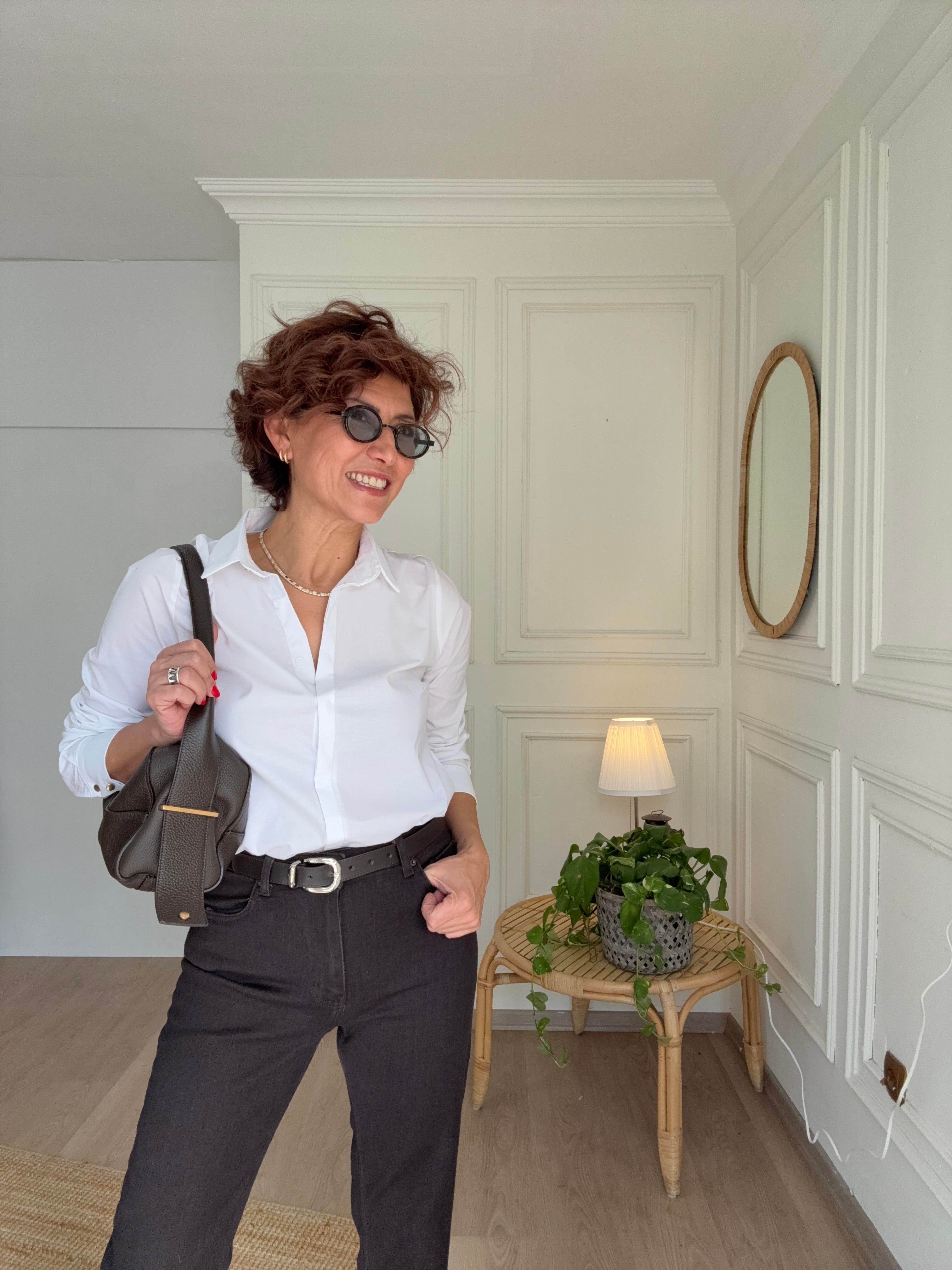 Slim Fit Gömlek Beyaz